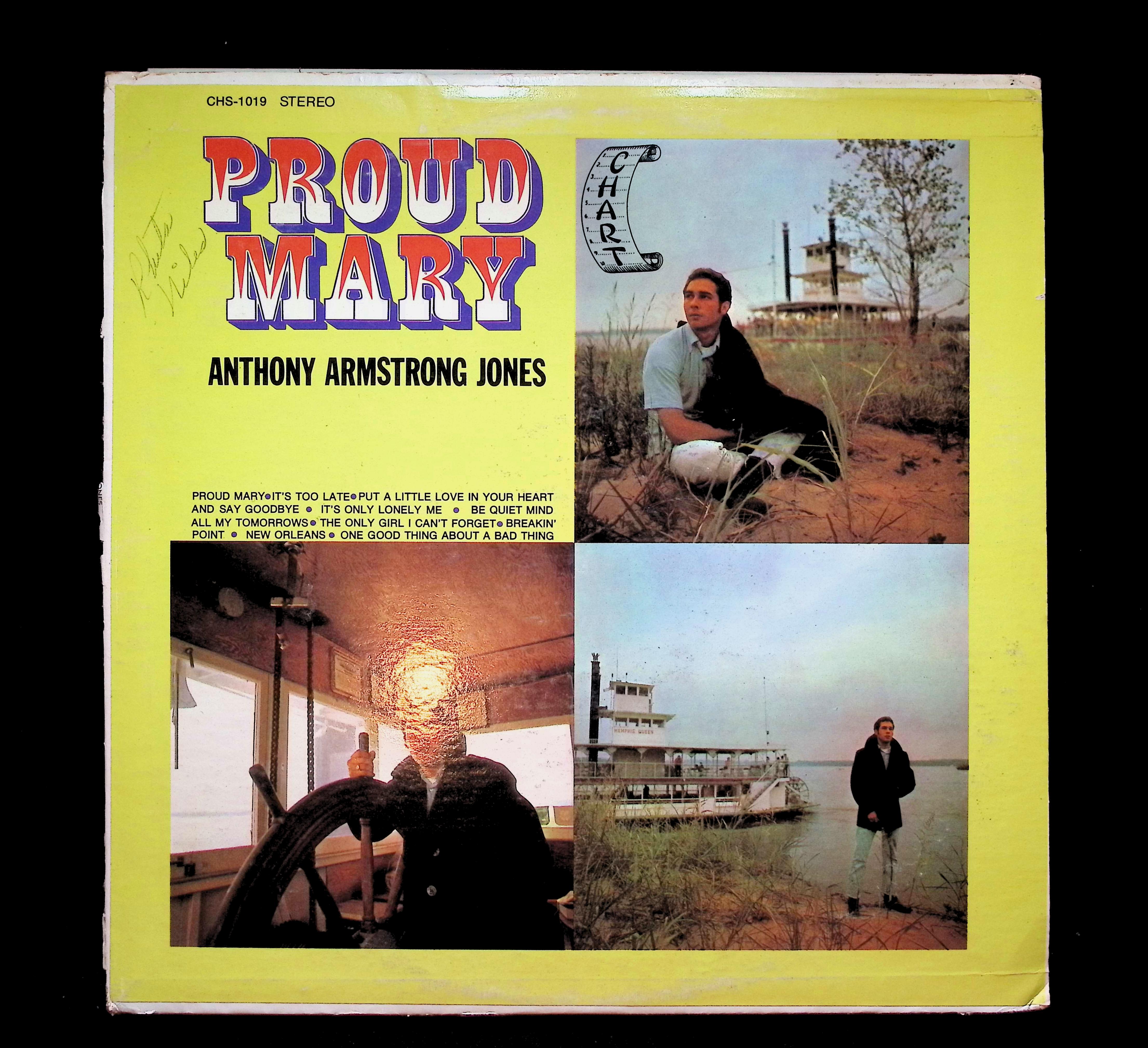 Anthony Armstrong Jones Proud Mary 12" LP 1969 CHS 1019 Folk, World, & Country