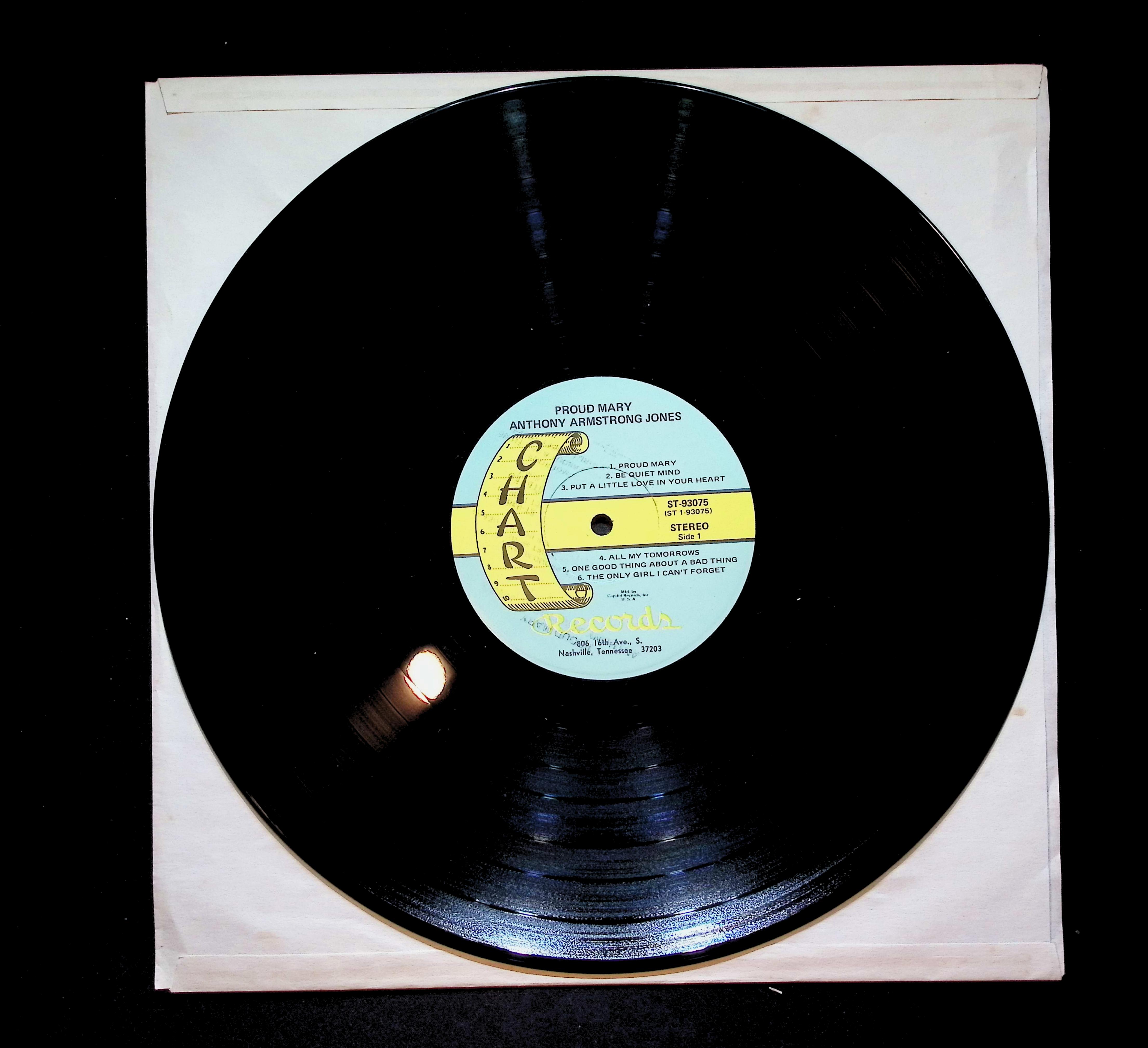 Anthony Armstrong Jones Proud Mary 12" LP 1969 CHS 1019 Folk, World, & Country — image 3
