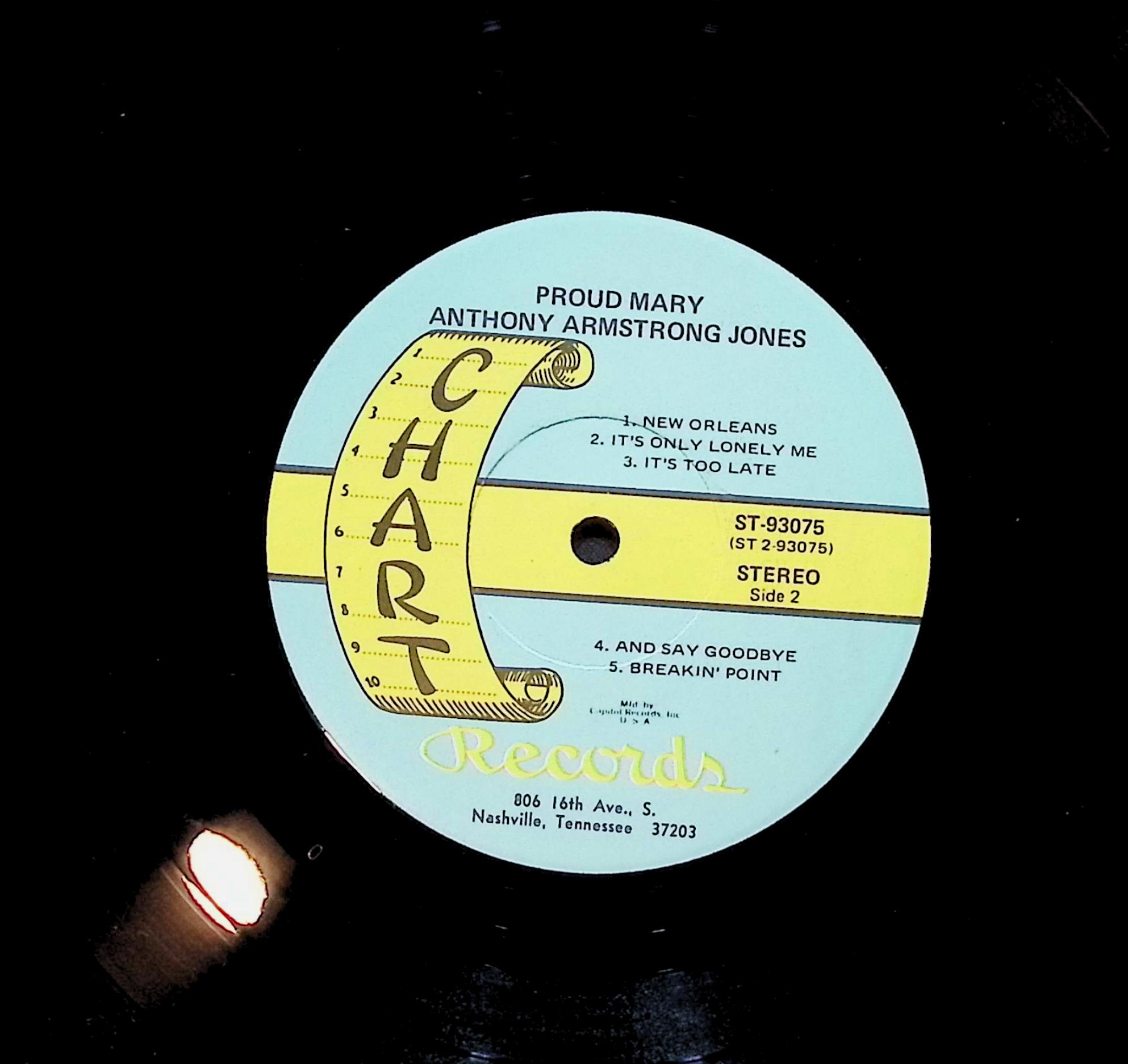 Anthony Armstrong Jones Proud Mary 12" LP 1969 CHS 1019 Folk, World, & Country — image 4