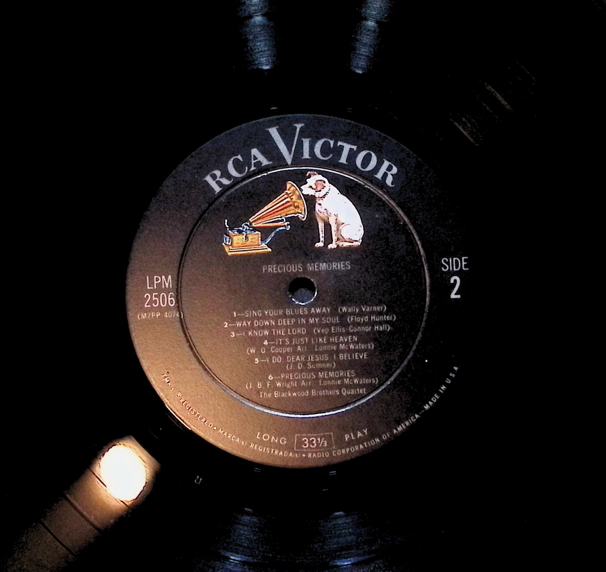 The Blackwood Brothers Quartet Precious Memories 12" LP 1962 LPM 2506 Folk, World, & Country — image 2