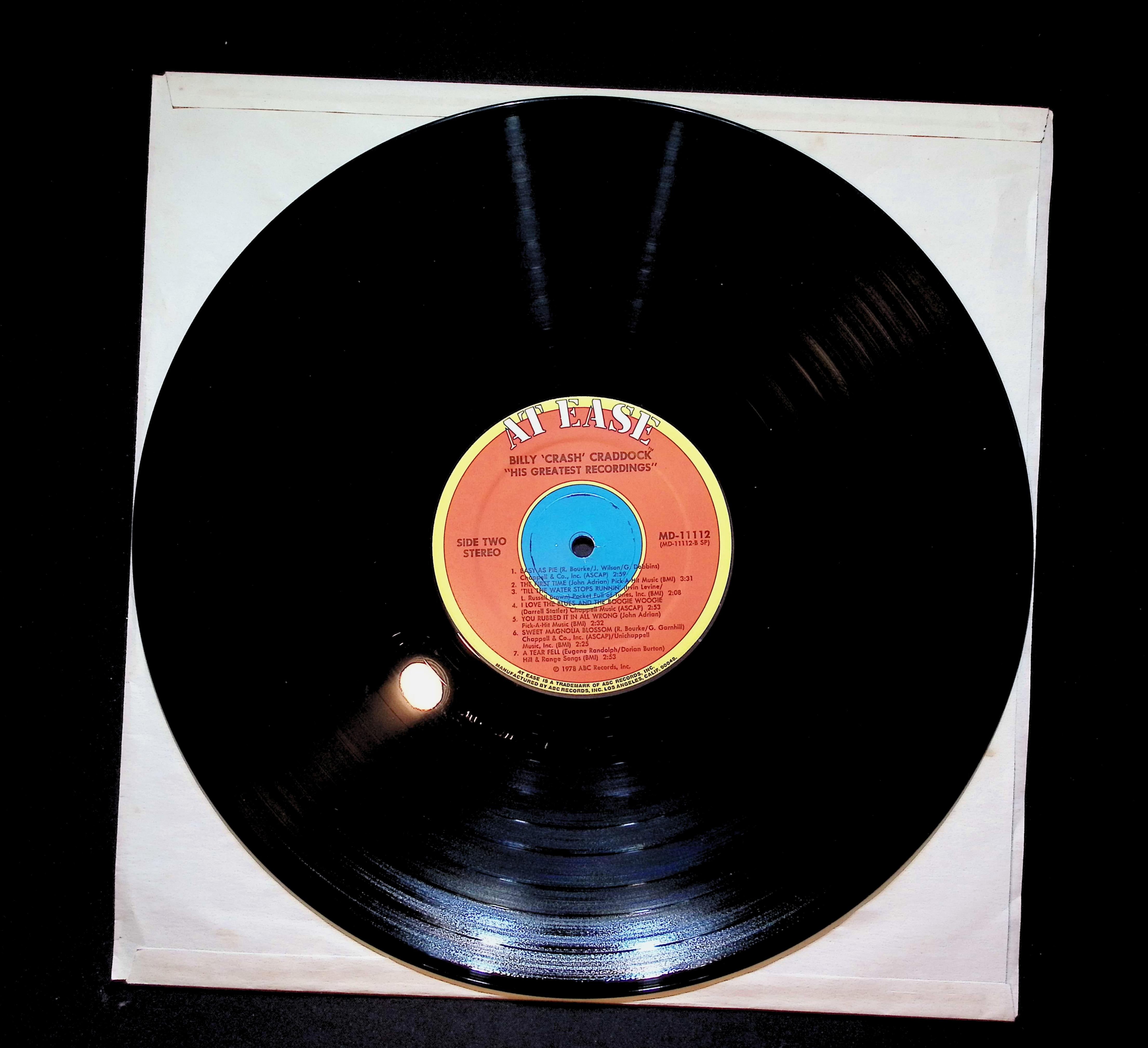 Billy 'Crash' Craddock His Greatest Recordings 12" LP 1978 MD 11112 Folk, World, & Country — image 5