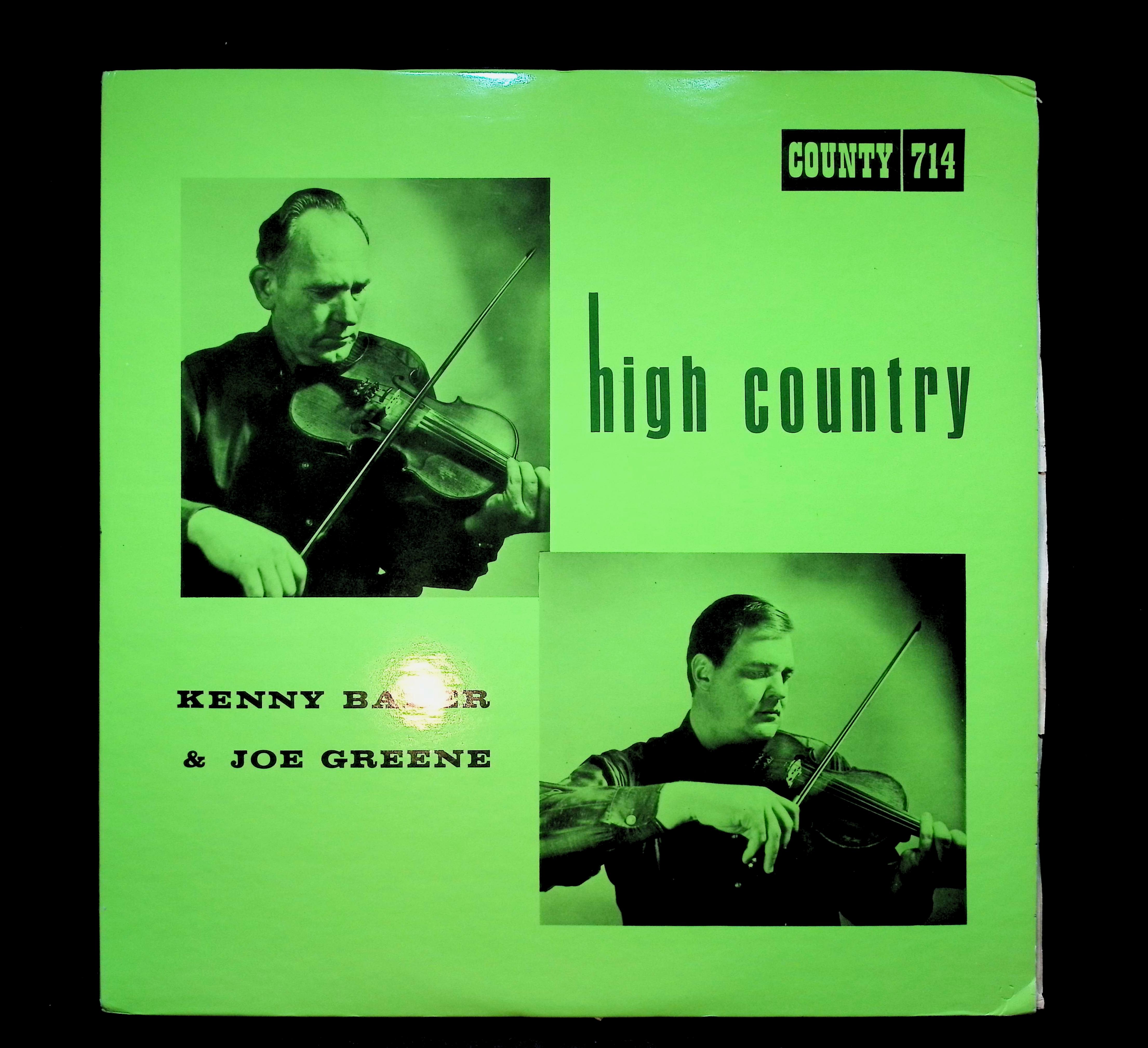 Kenny Baker (4) & Joe Greene (3) High Country 12" LP 1968 714 Folk, World, & Country