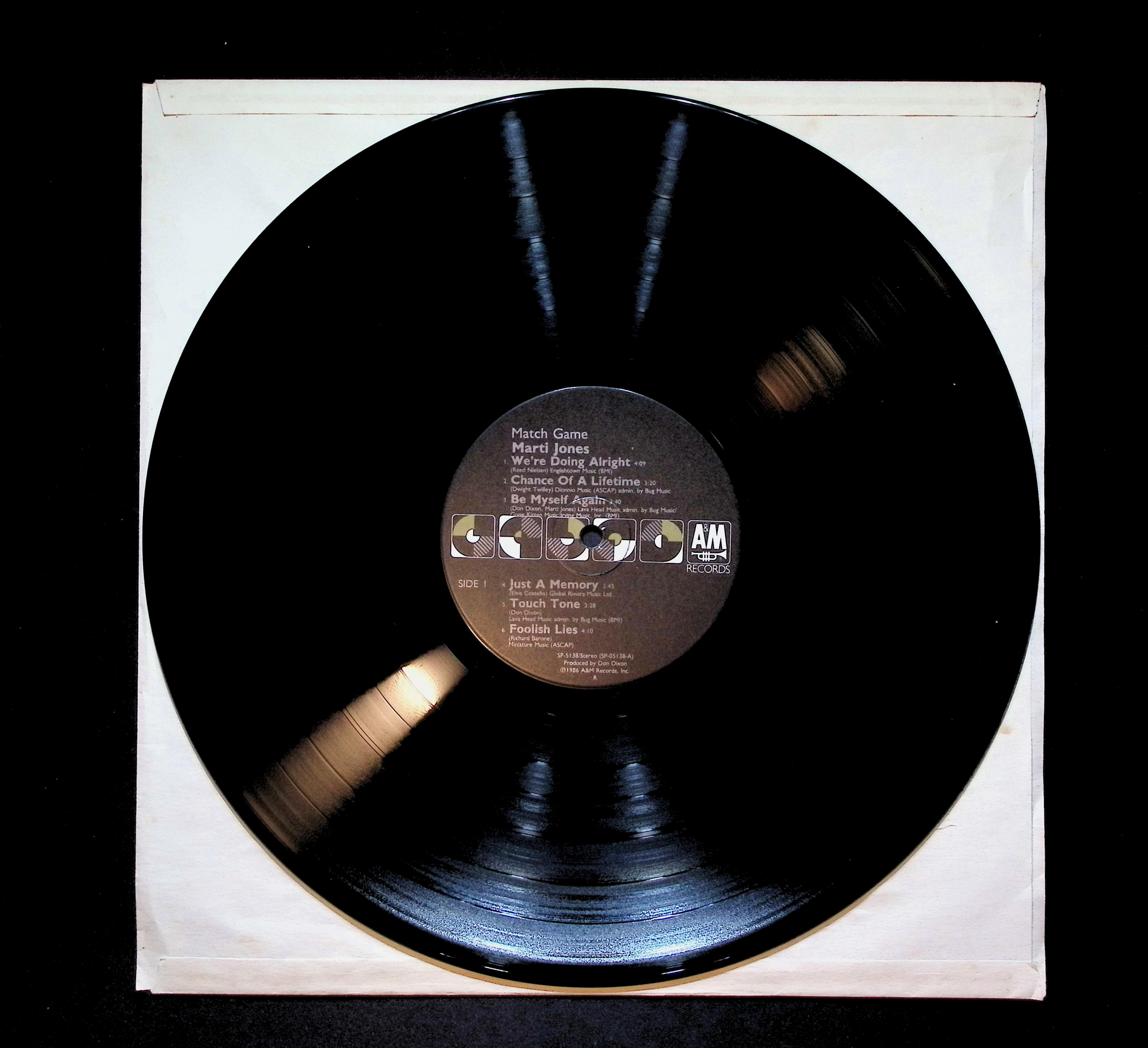 Marti Jones Match Game 12" LP 1986 SP-5138 Rock — image 3