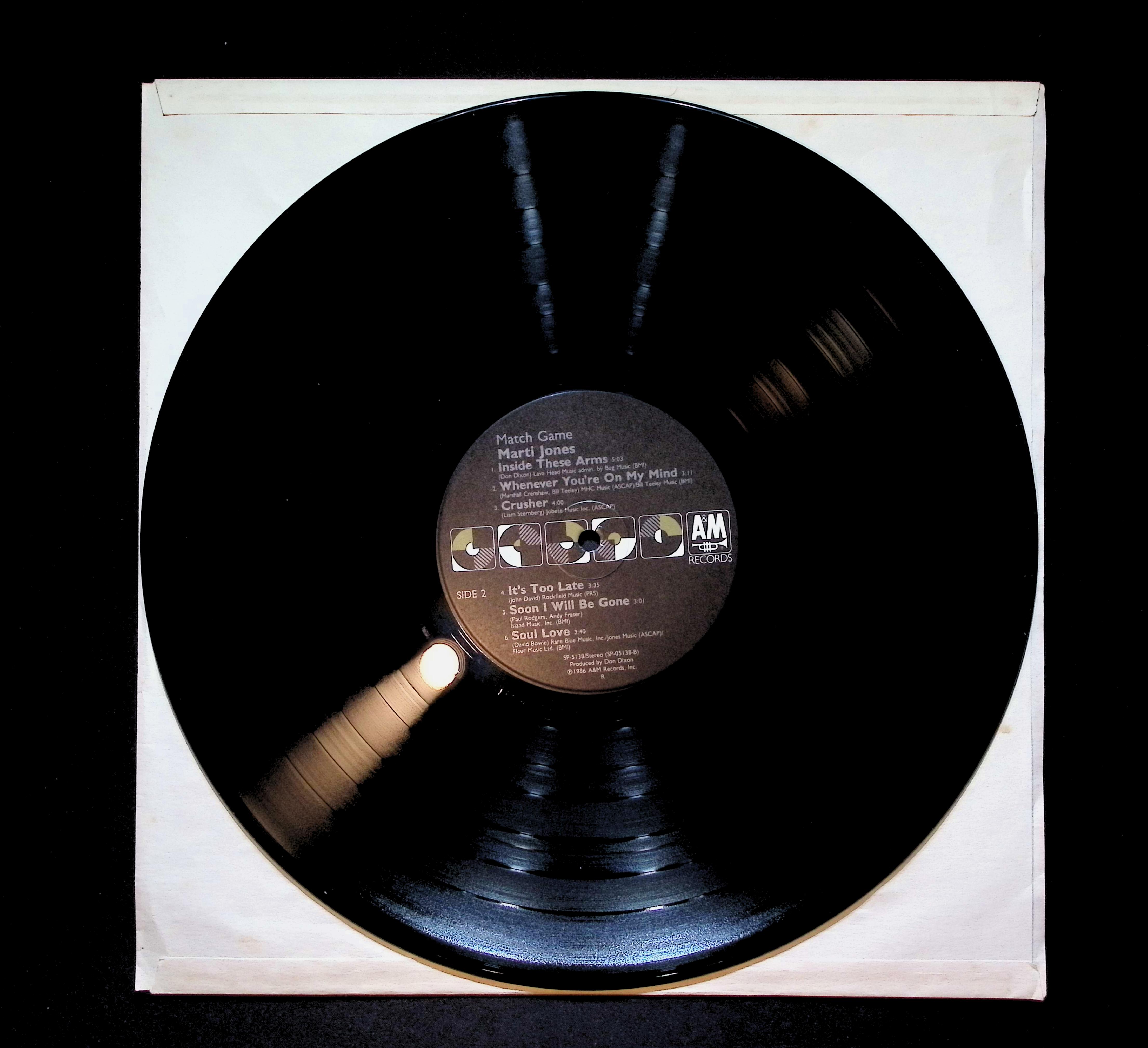Marti Jones Match Game 12" LP 1986 SP-5138 Rock — image 5