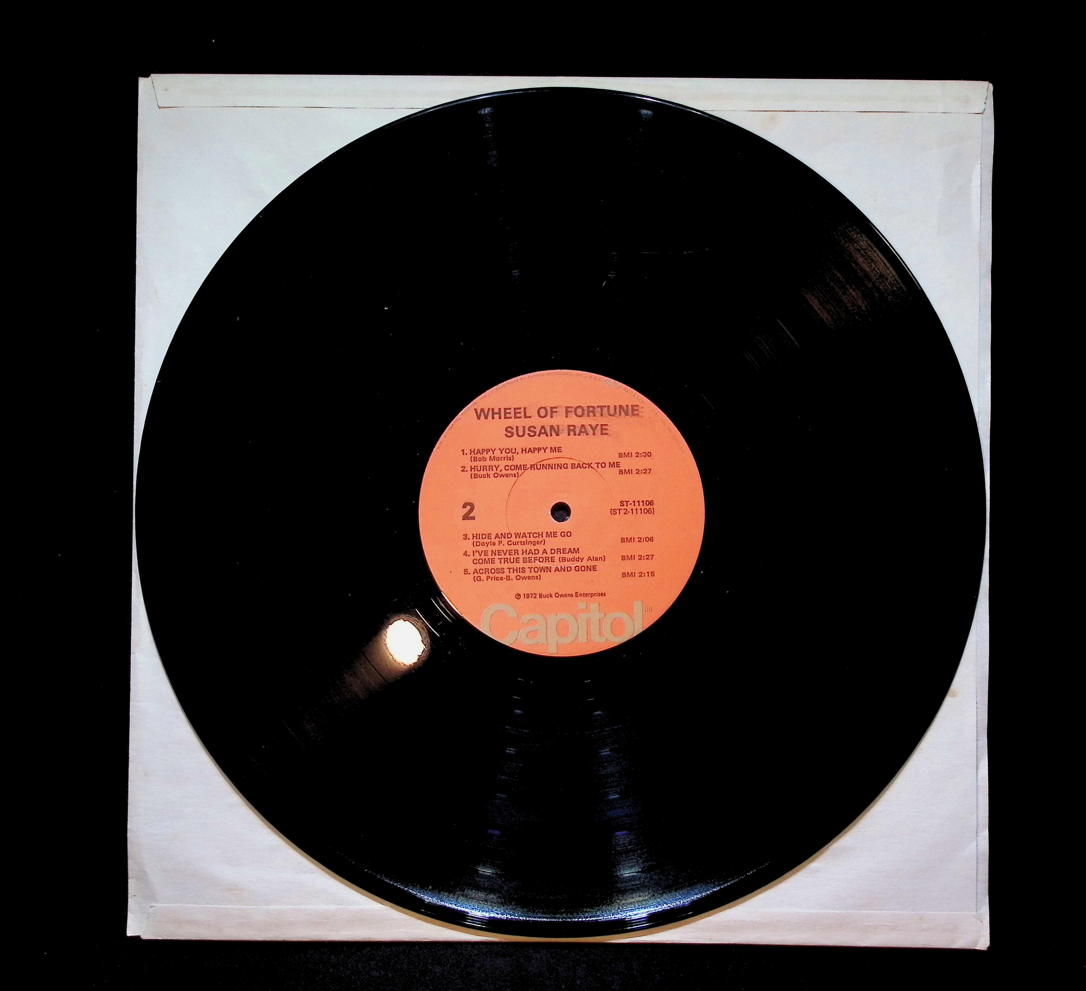 Susan Raye Wheel Of Fortune 12" LP 1972 ST-11106 Folk, World, & Country — image 5