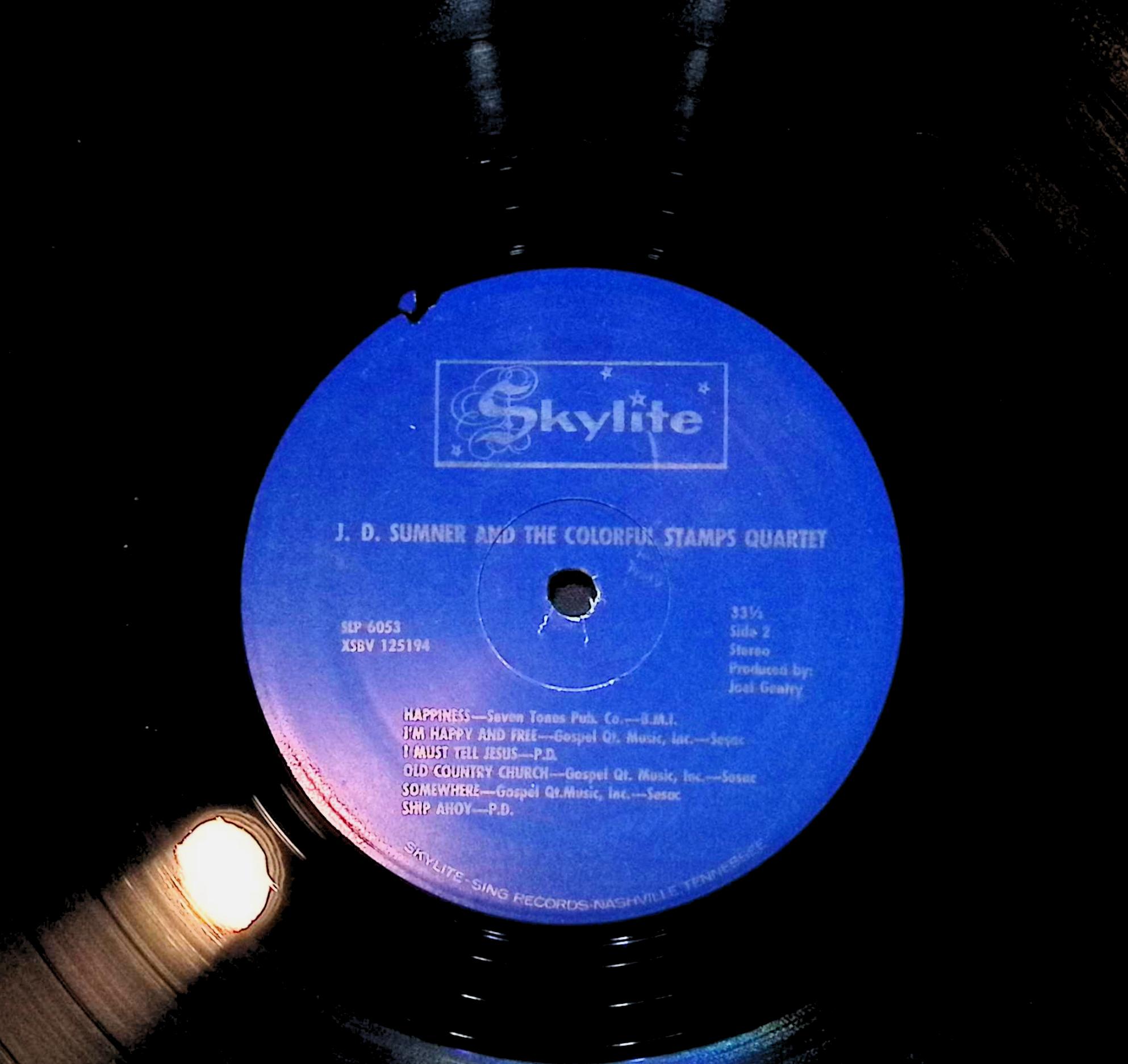 J.D. Sumner & The Stamps J. D. Sumner and the Colorful Stamps Quartet 12" LP 1967 6053 Folk, World, & Country — image 4