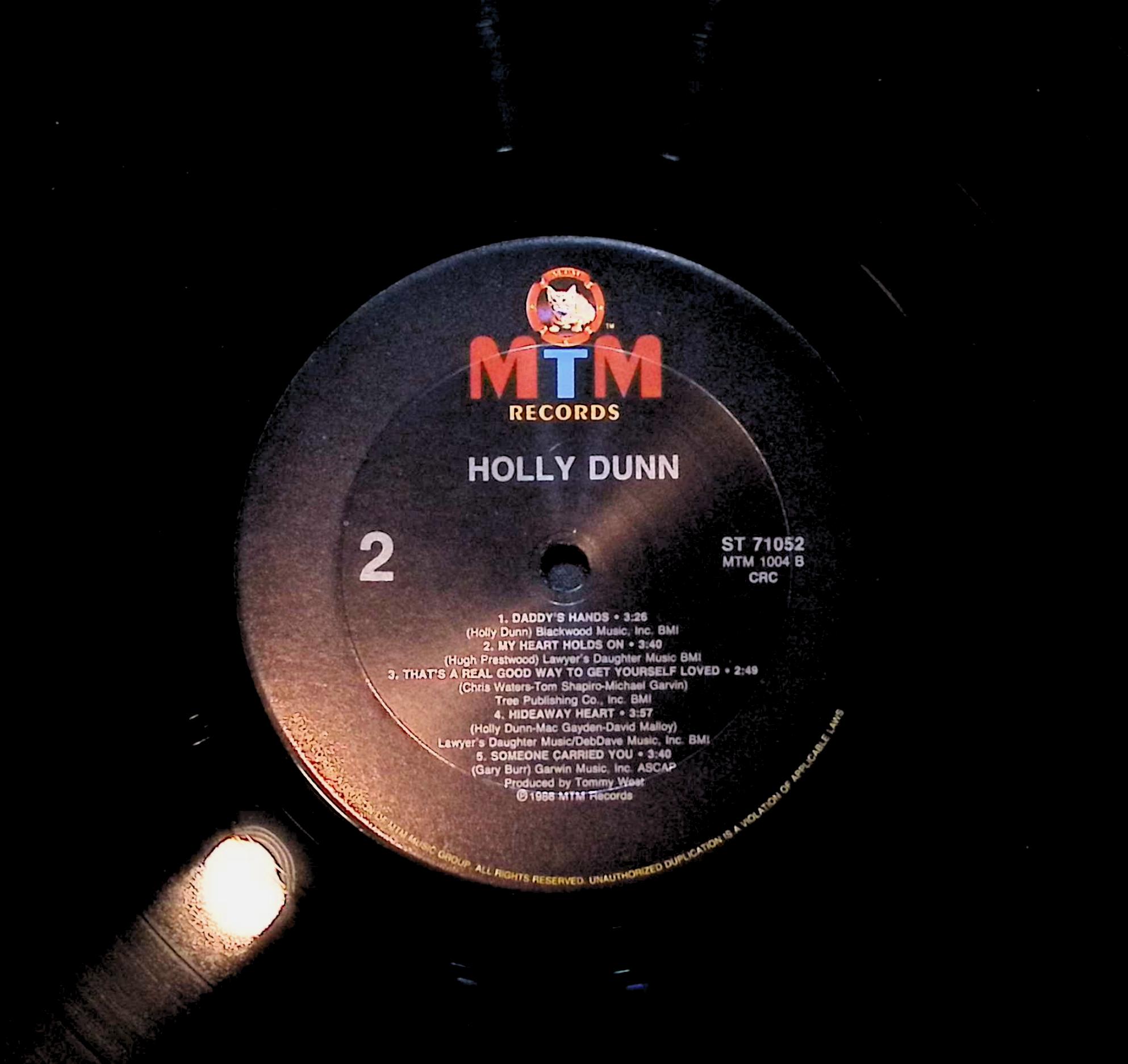 Holly Dunn Holly Dunn 12" LP 1986 ST-71052 Folk, World, & Country — image 2