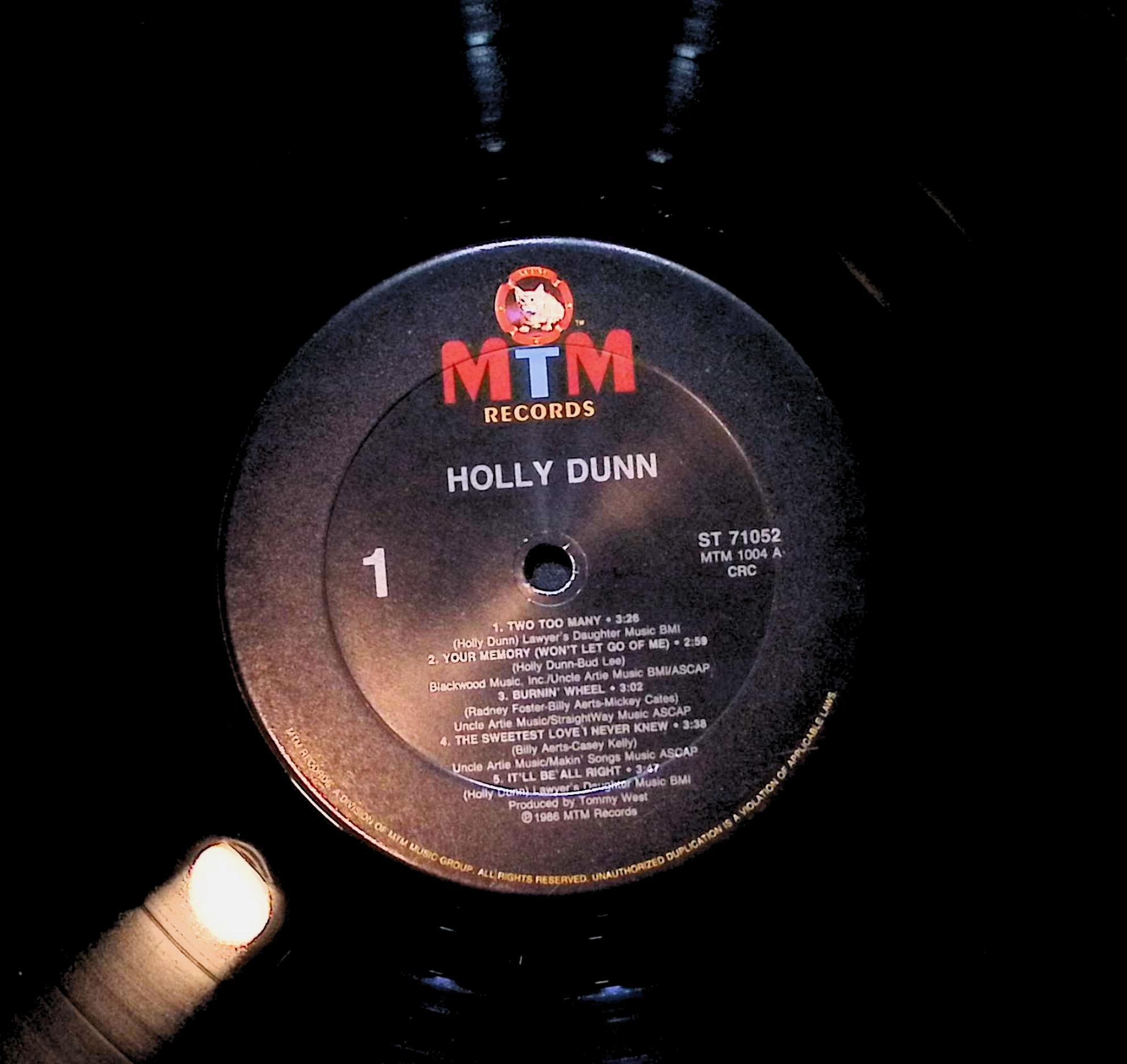 Holly Dunn Holly Dunn 12" LP 1986 ST-71052 Folk, World, & Country — image 4