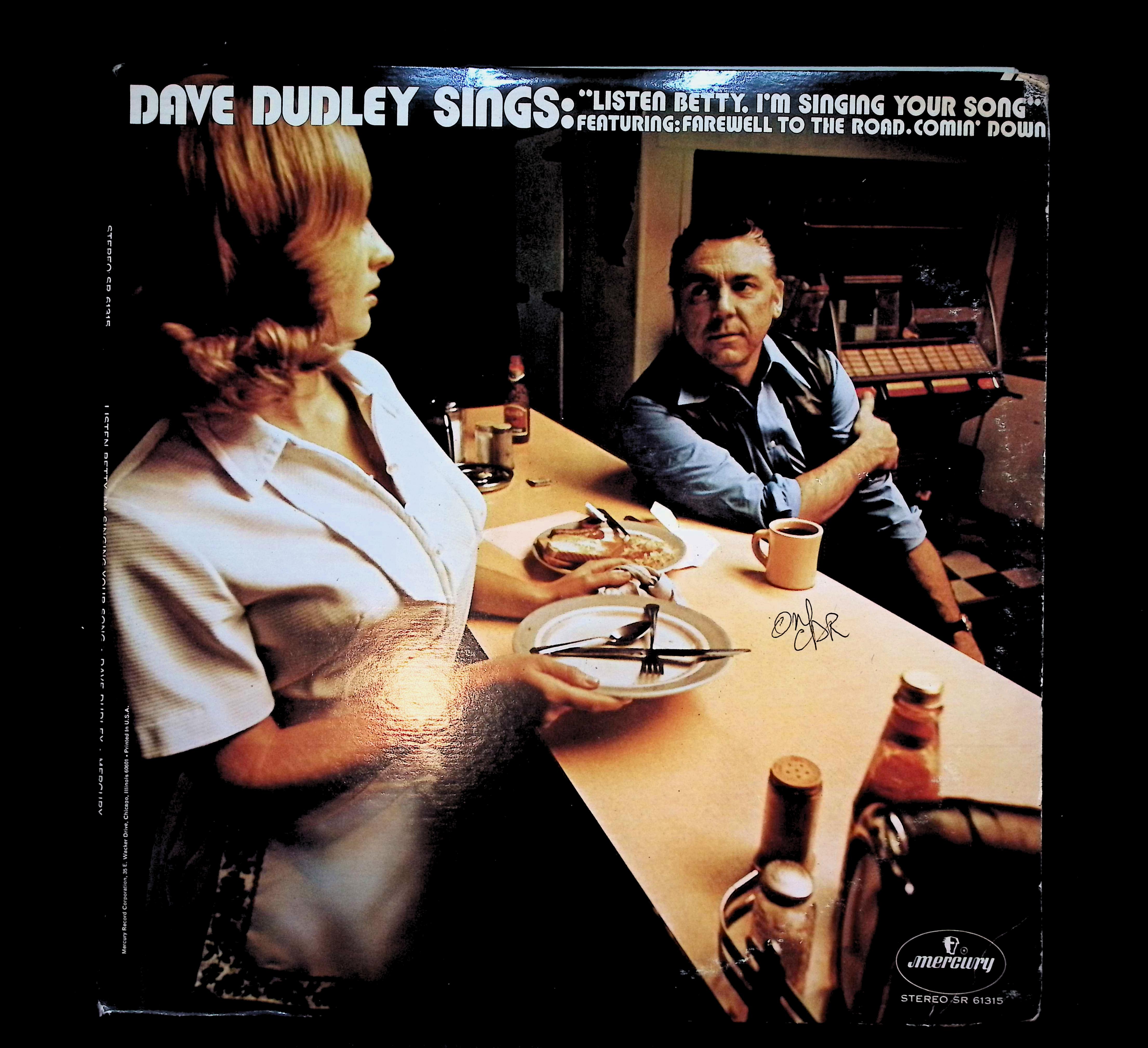 Dave Dudley Dave Dudley Sings "Listen Betty, I'm Singing Your Song" 12" LP 1971 SR 61315 Country