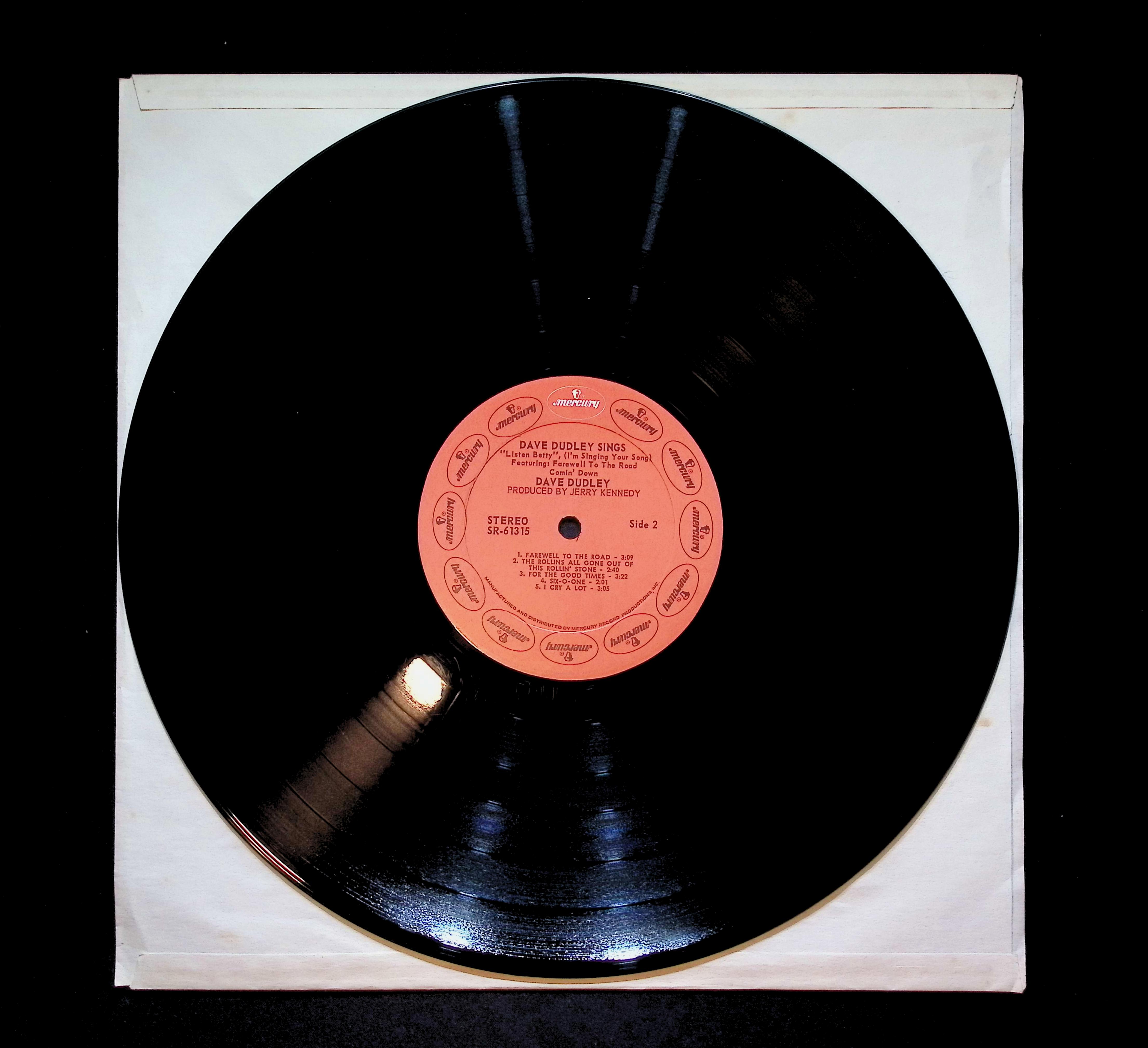 Dave Dudley Dave Dudley Sings "Listen Betty, I'm Singing Your Song" 12" LP 1971 SR 61315 Country — image 3