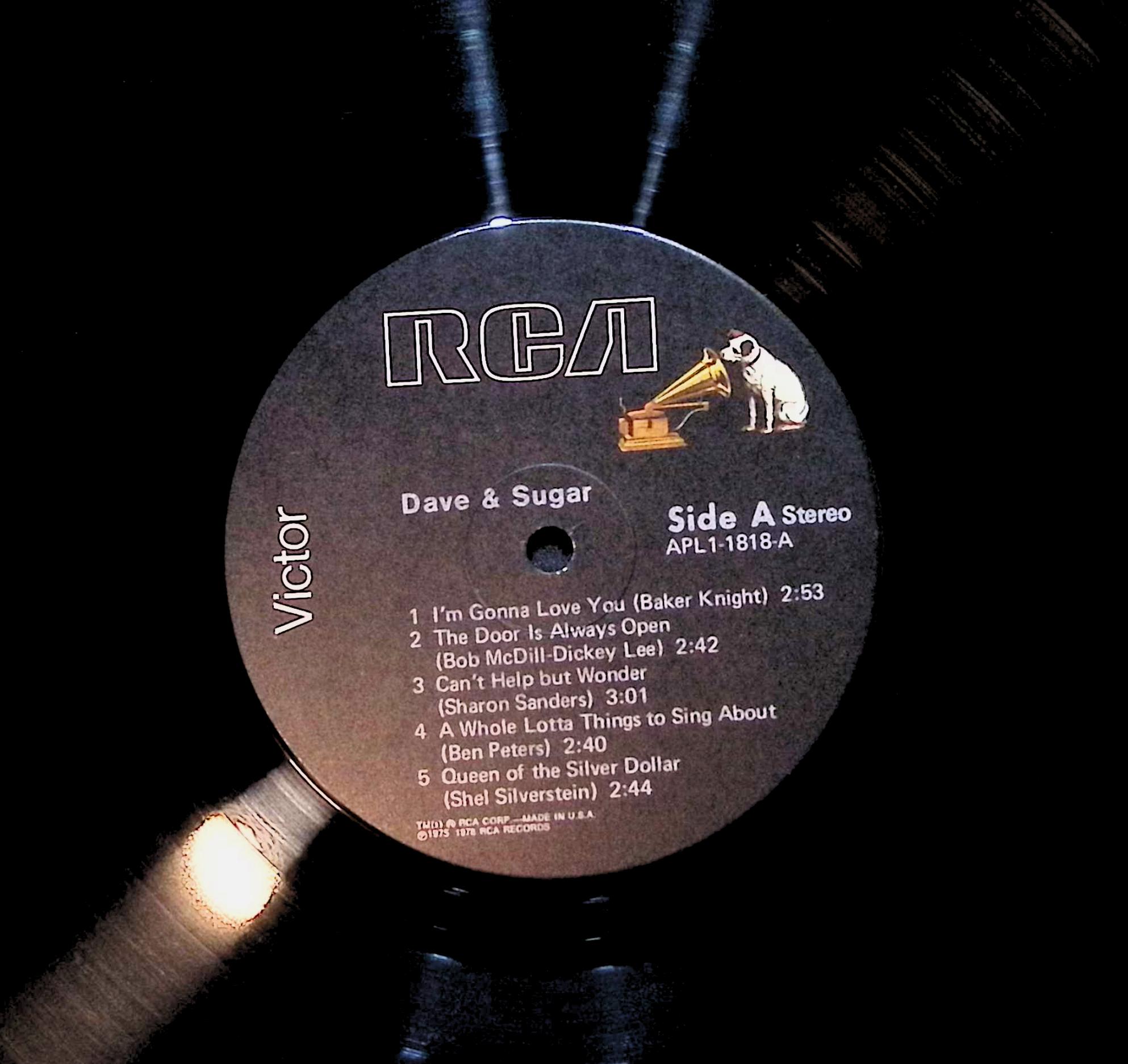 Dave And Sugar Dave & Sugar 12" LP 1976 APL1-1818 Folk, World, & Country — image 4