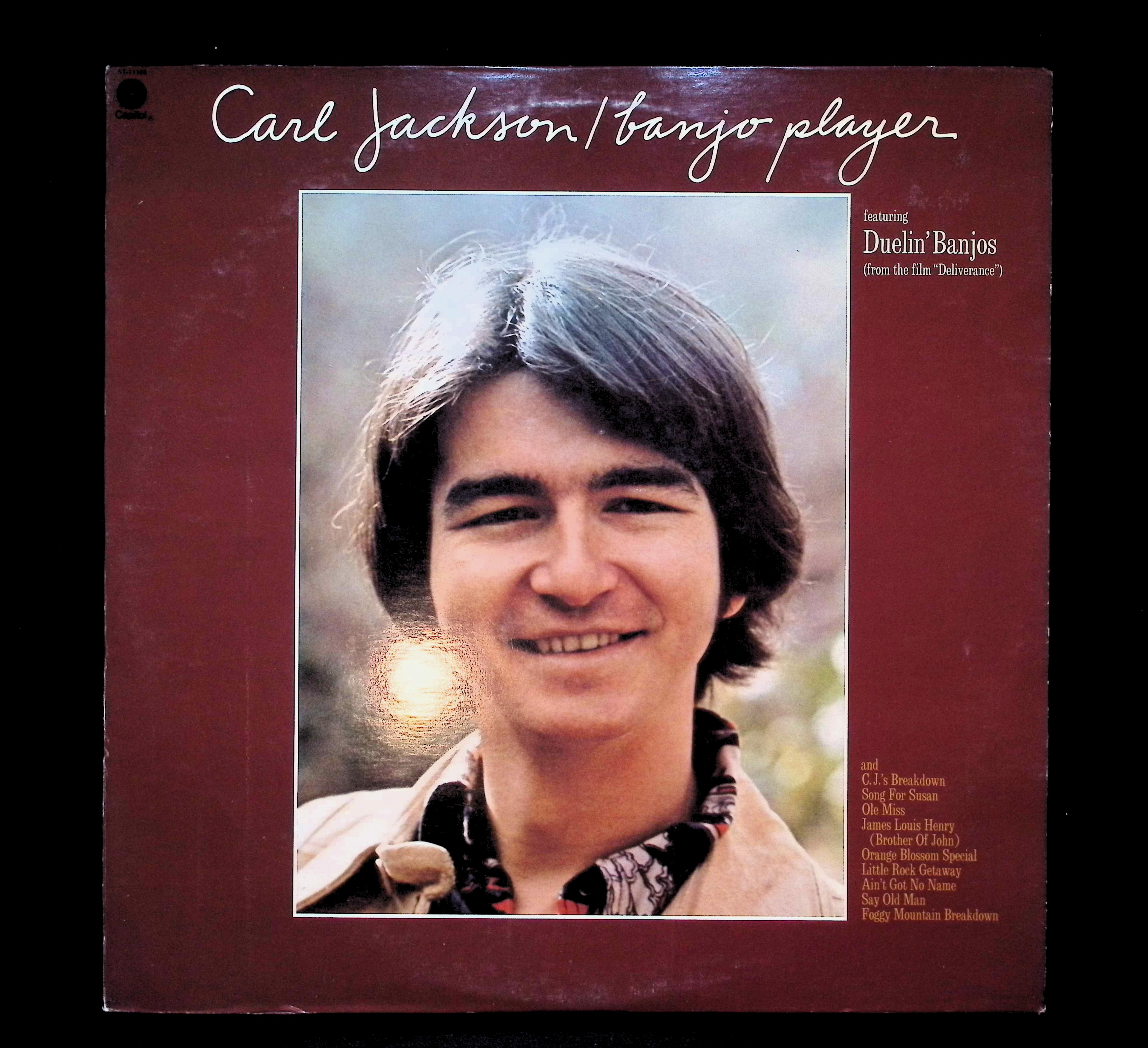 Carl Jackson Banjo Player 12" LP 1973 E-ST 11166 Folk, World, & Country