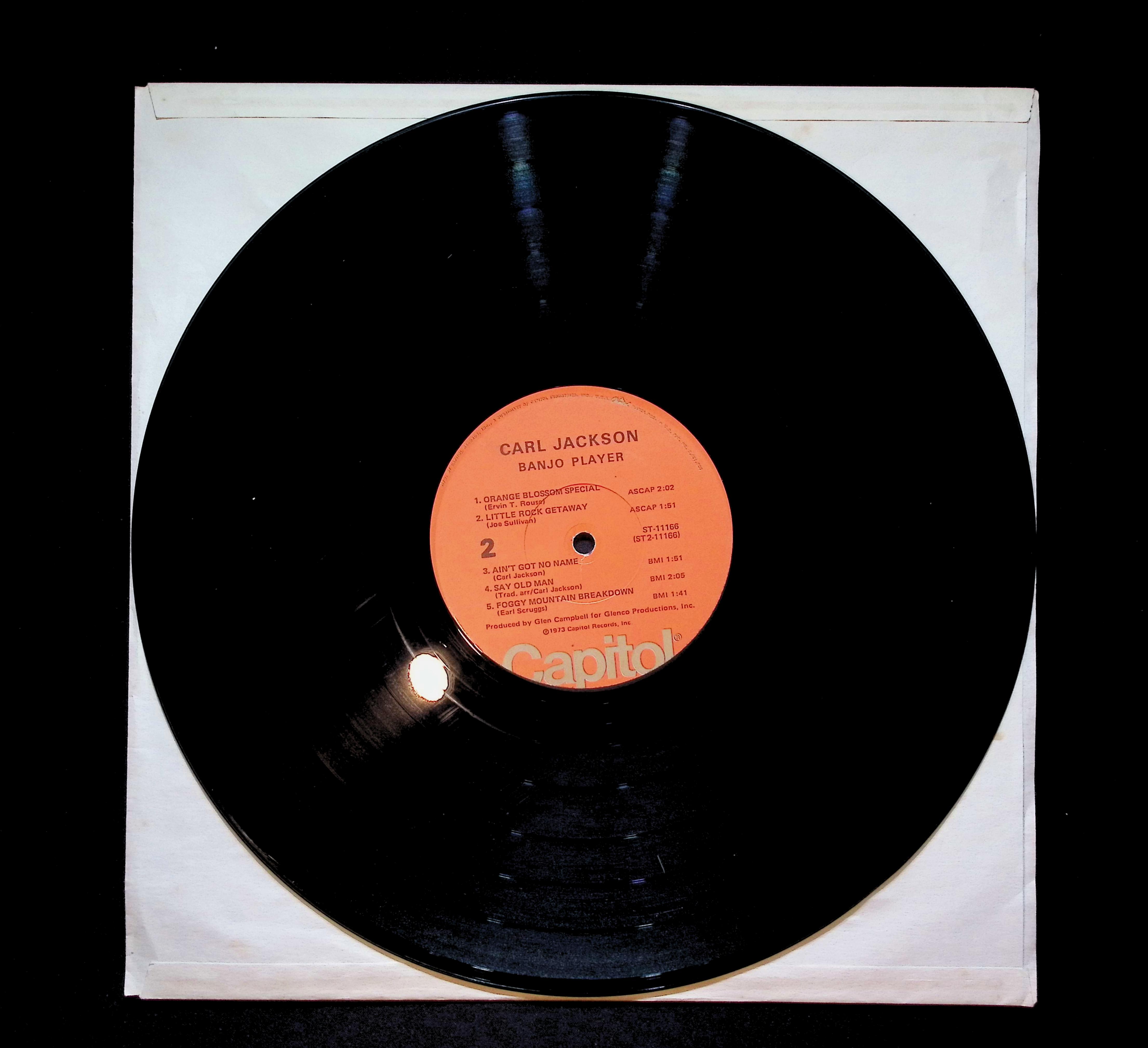 Carl Jackson Banjo Player 12" LP 1973 E-ST 11166 Folk, World, & Country — image 5