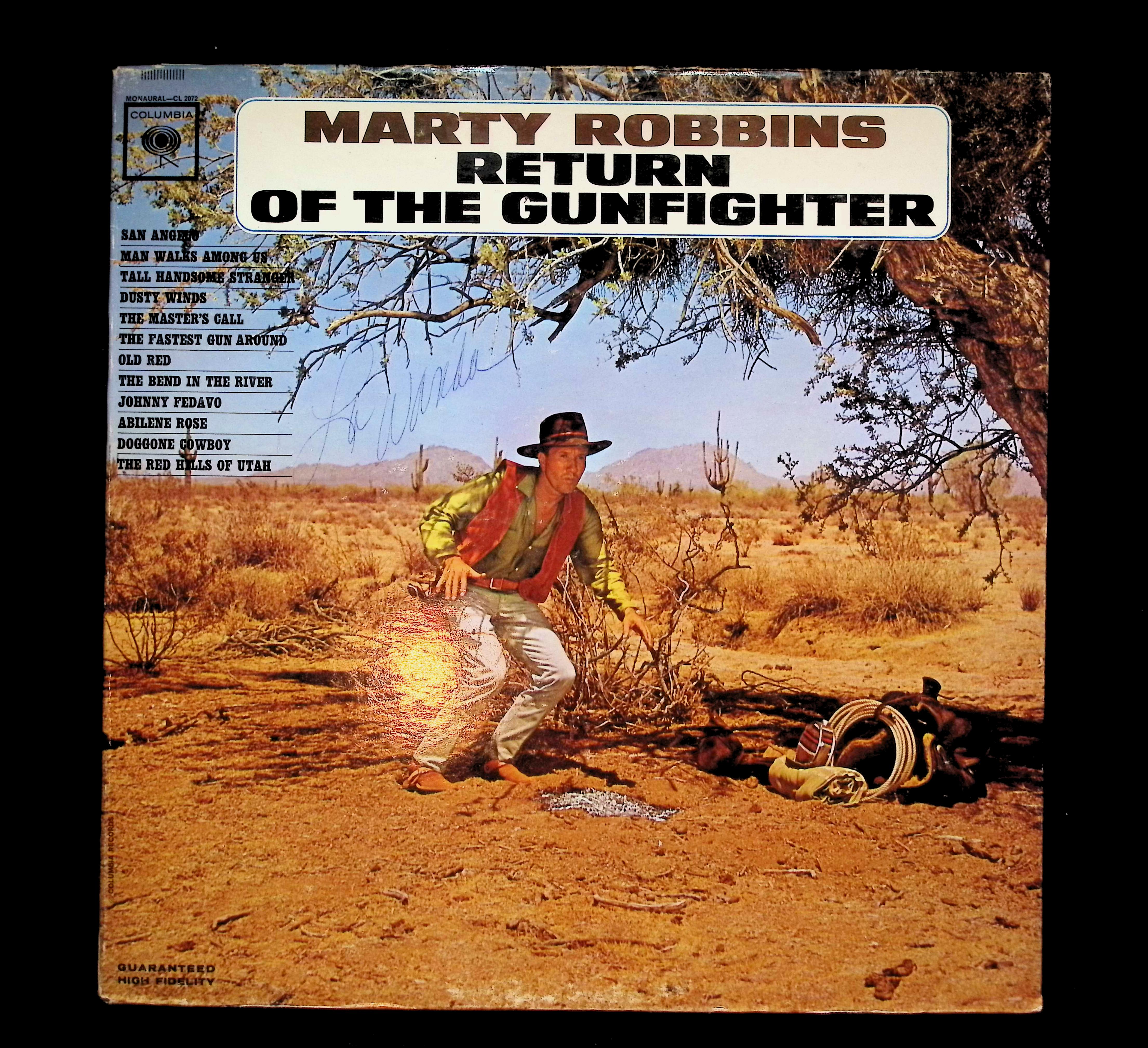 Marty Robbins The Return Of The Gunfighter 12" LP 1963 CL 2072 Folk, World, & Country
