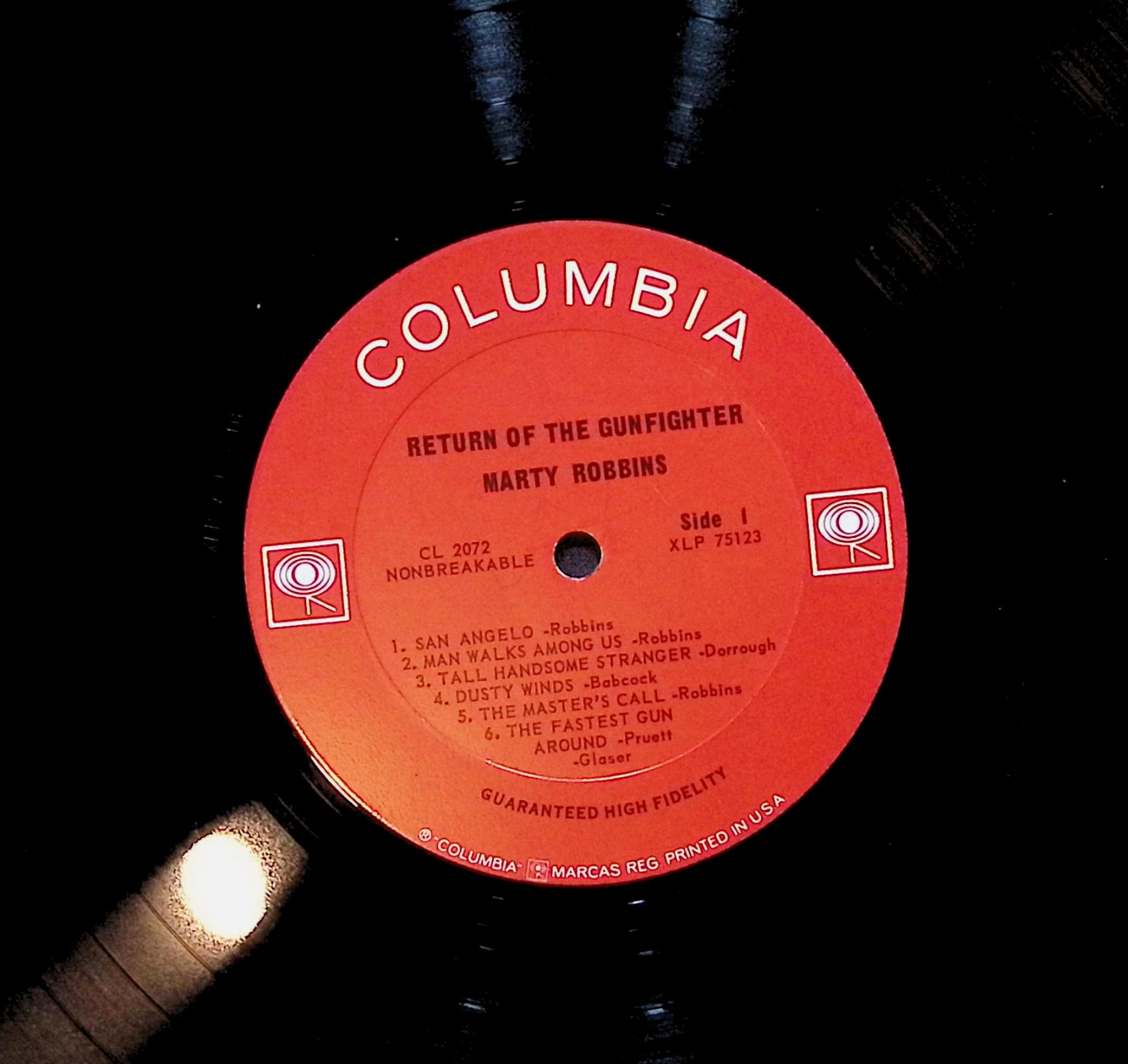Marty Robbins The Return Of The Gunfighter 12" LP 1963 CL 2072 Folk, World, & Country — image 4