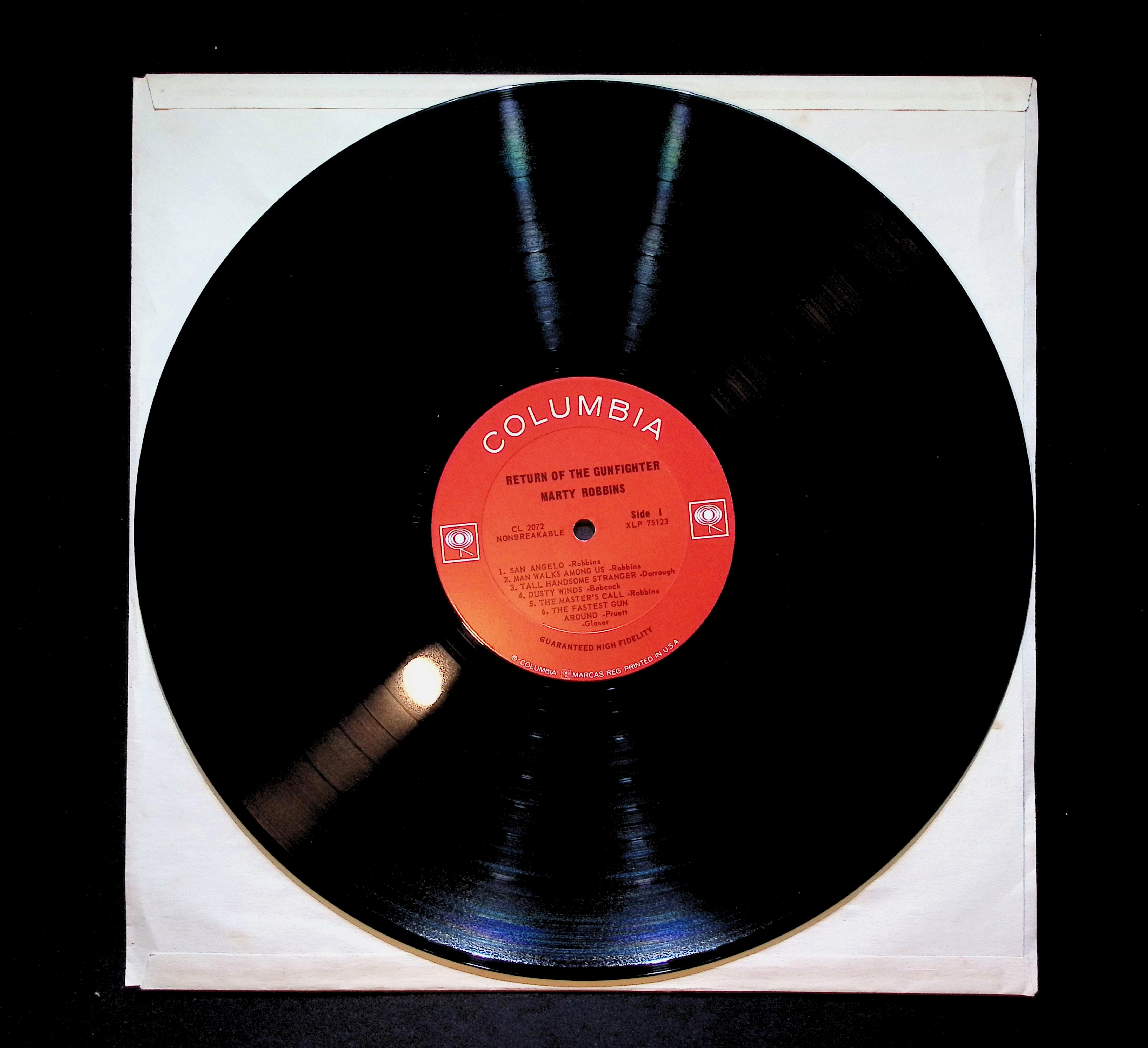 Marty Robbins The Return Of The Gunfighter 12" LP 1963 CL 2072 Folk, World, & Country — image 5