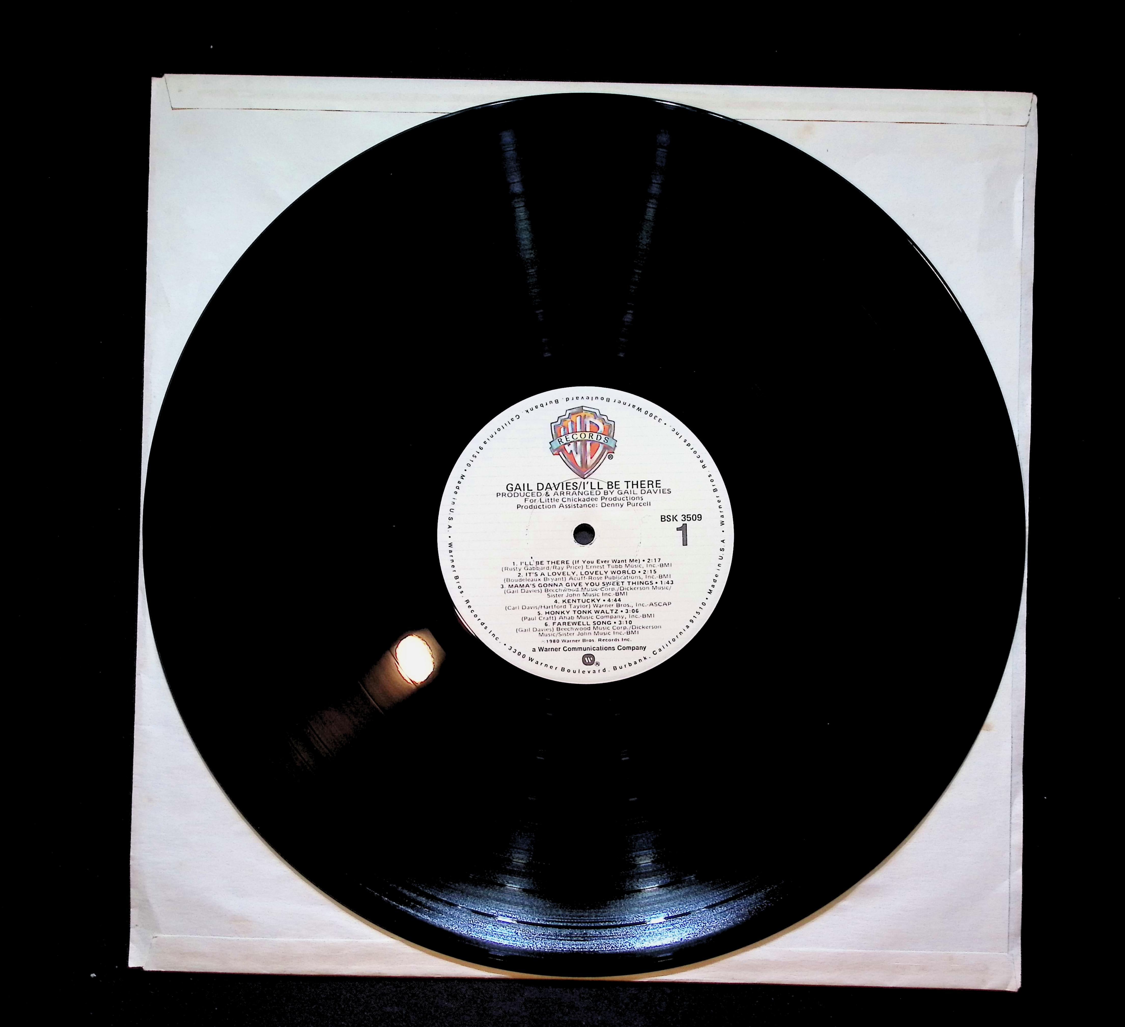 Gail Davies I'll Be There 12" LP 1980 BSK 3509 Folk, World, & Country — image 3