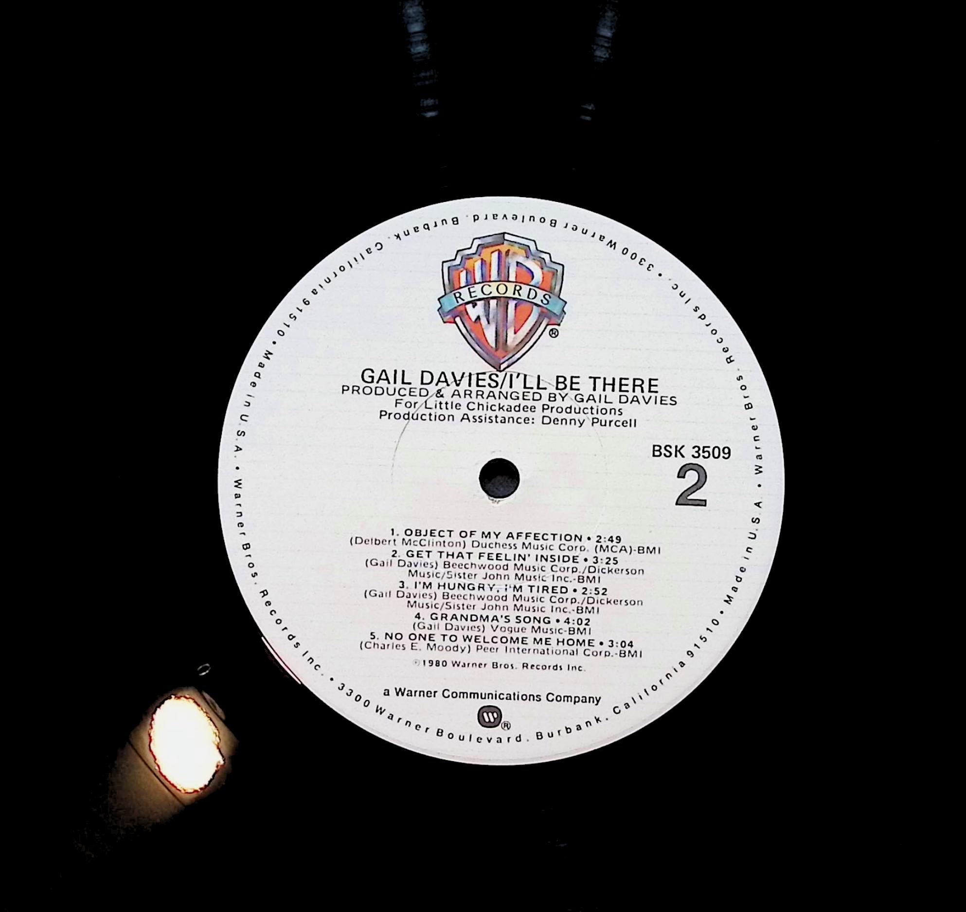 Gail Davies I'll Be There 12" LP 1980 BSK 3509 Folk, World, & Country — image 4