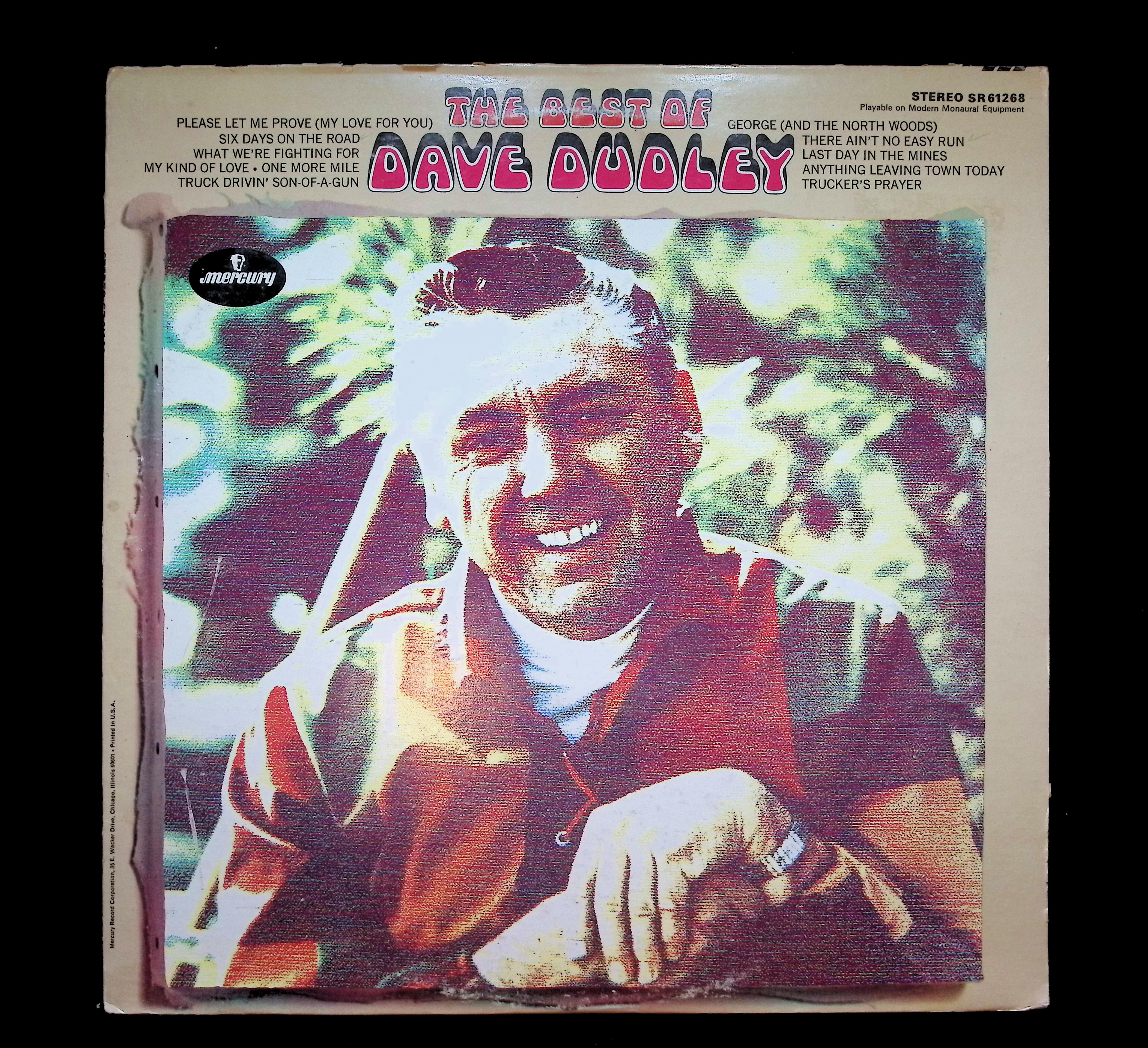 Dave Dudley The Best Of Dave Dudley 12" LP Unknown Era SR 61268 Folk, World, & Country