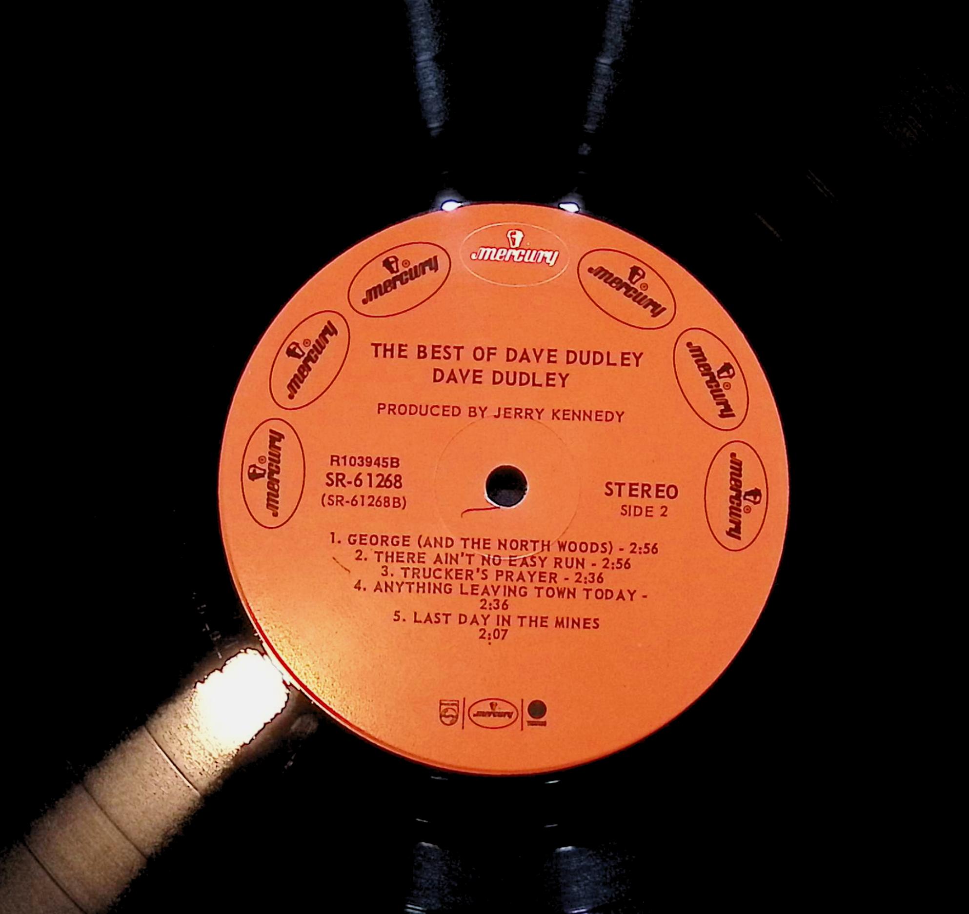 Dave Dudley The Best Of Dave Dudley 12" LP Unknown Era SR 61268 Folk, World, & Country — image 2