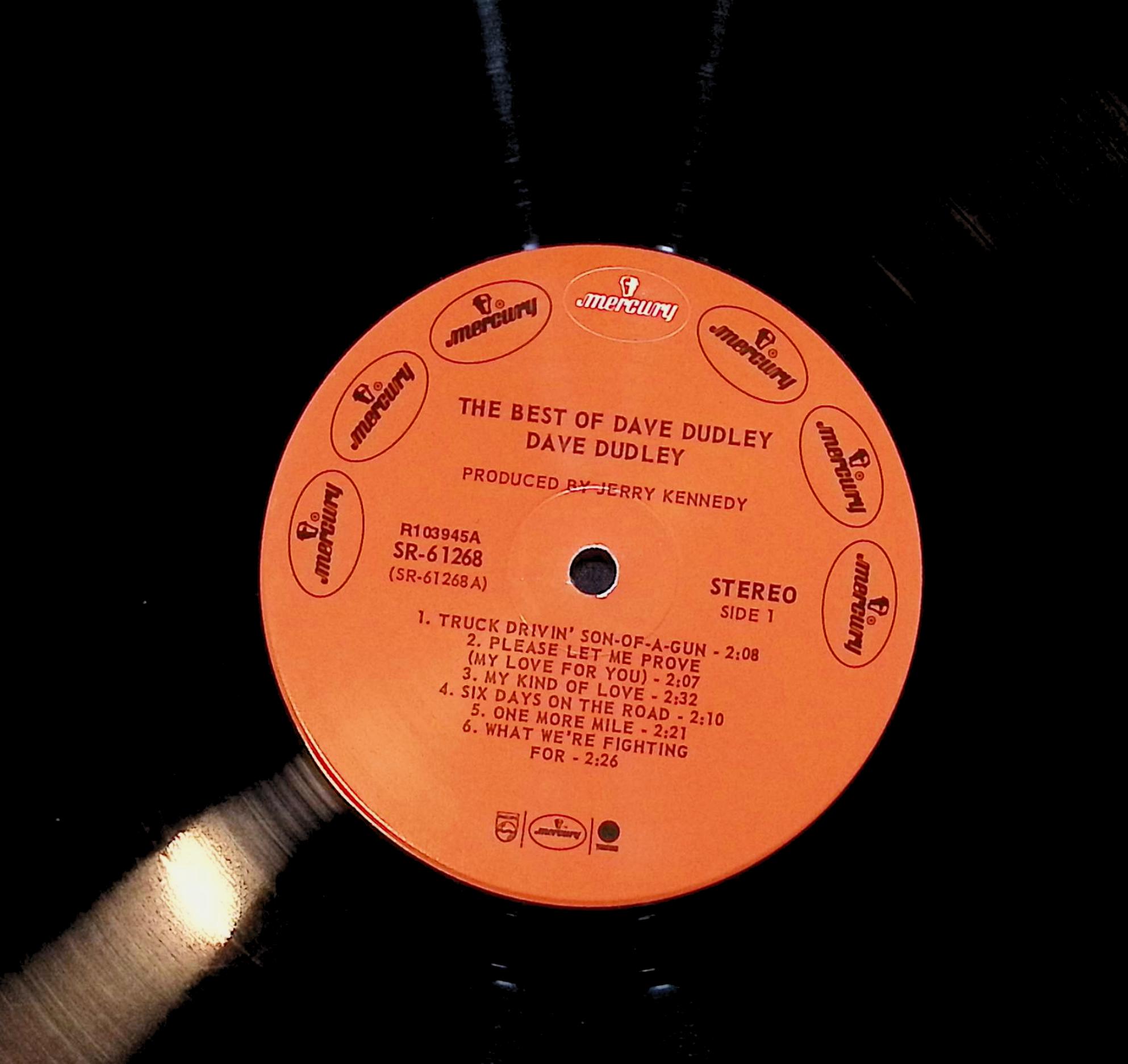 Dave Dudley The Best Of Dave Dudley 12" LP Unknown Era SR 61268 Folk, World, & Country — image 4