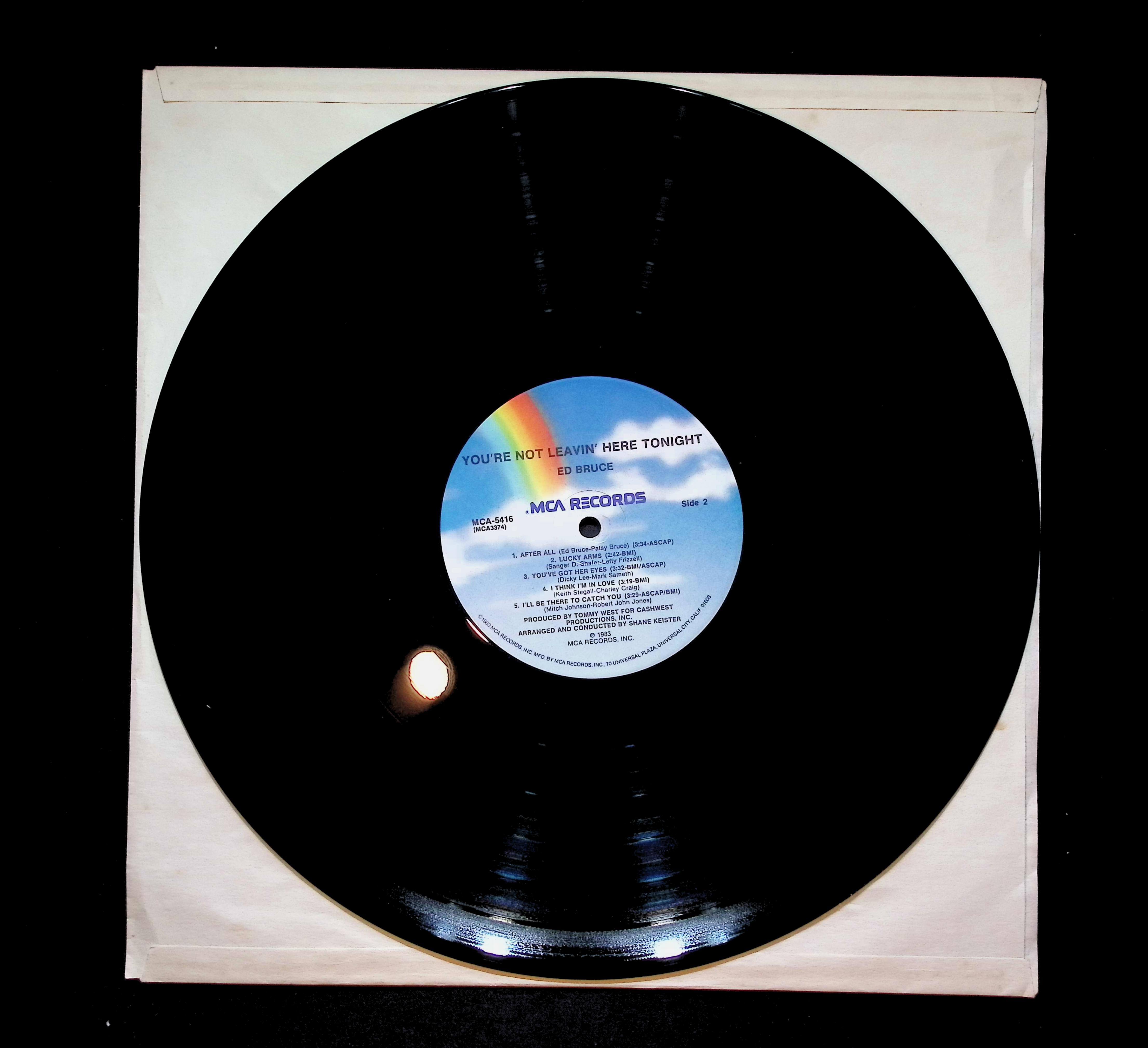 Ed Bruce You're Not Leavin' Here Tonight 12" LP 1983 MCA-5416 Folk, World, & Country — image 3
