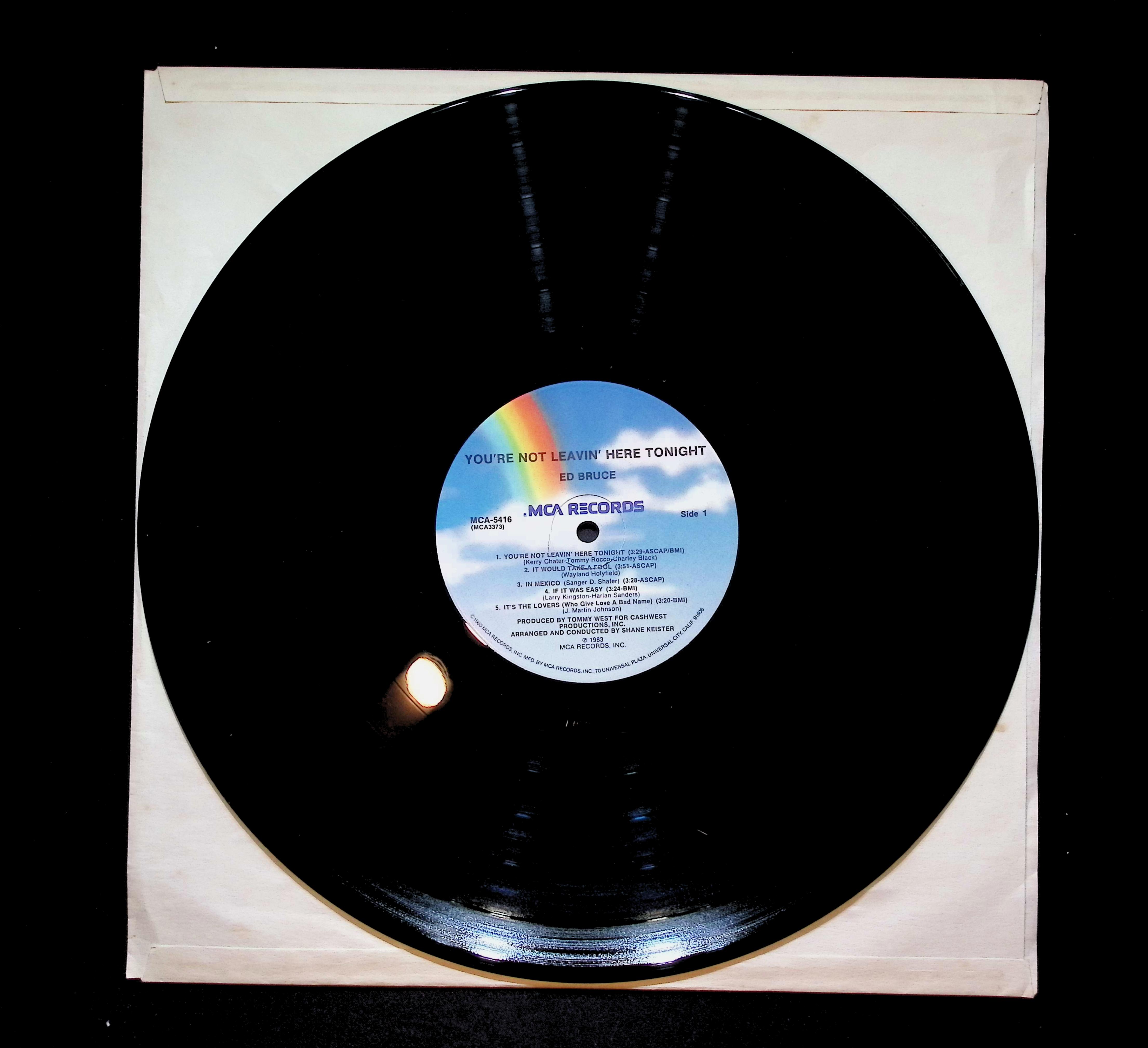 Ed Bruce You're Not Leavin' Here Tonight 12" LP 1983 MCA-5416 Folk, World, & Country — image 5