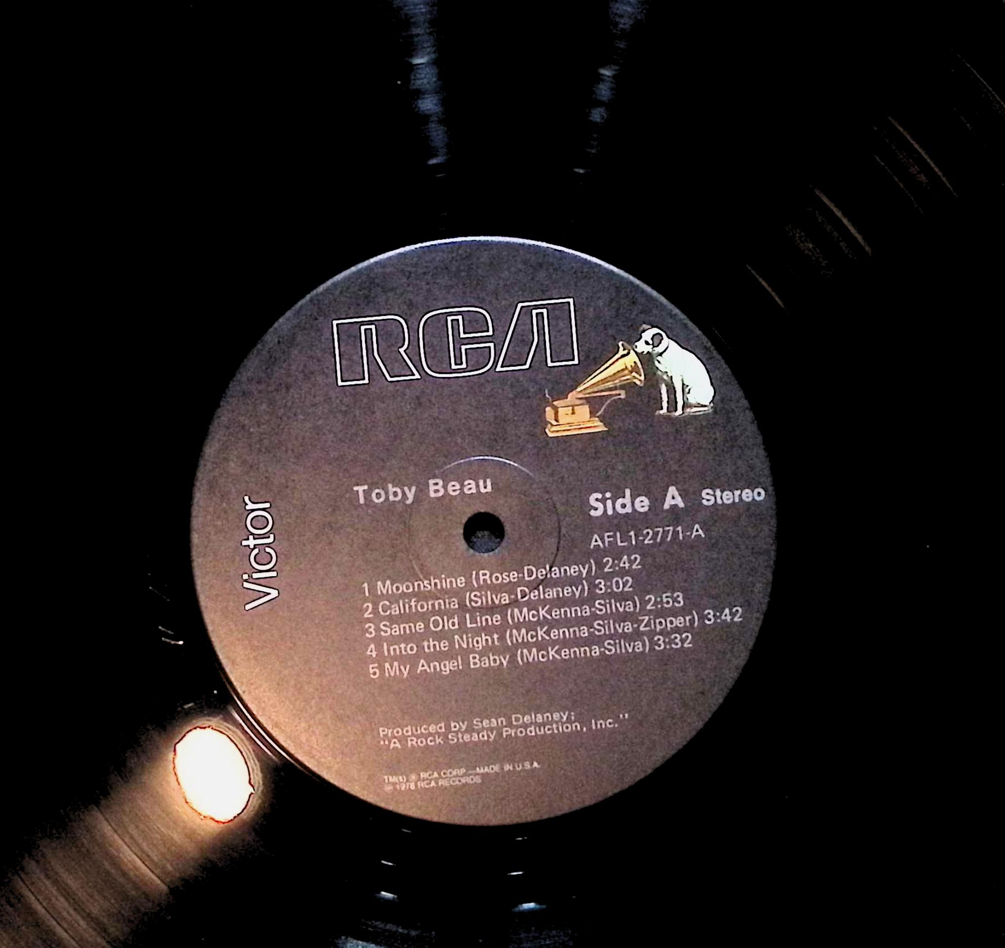Toby Beau Toby Beau 12" LP 1978 AFL1-2771 Rock — image 2