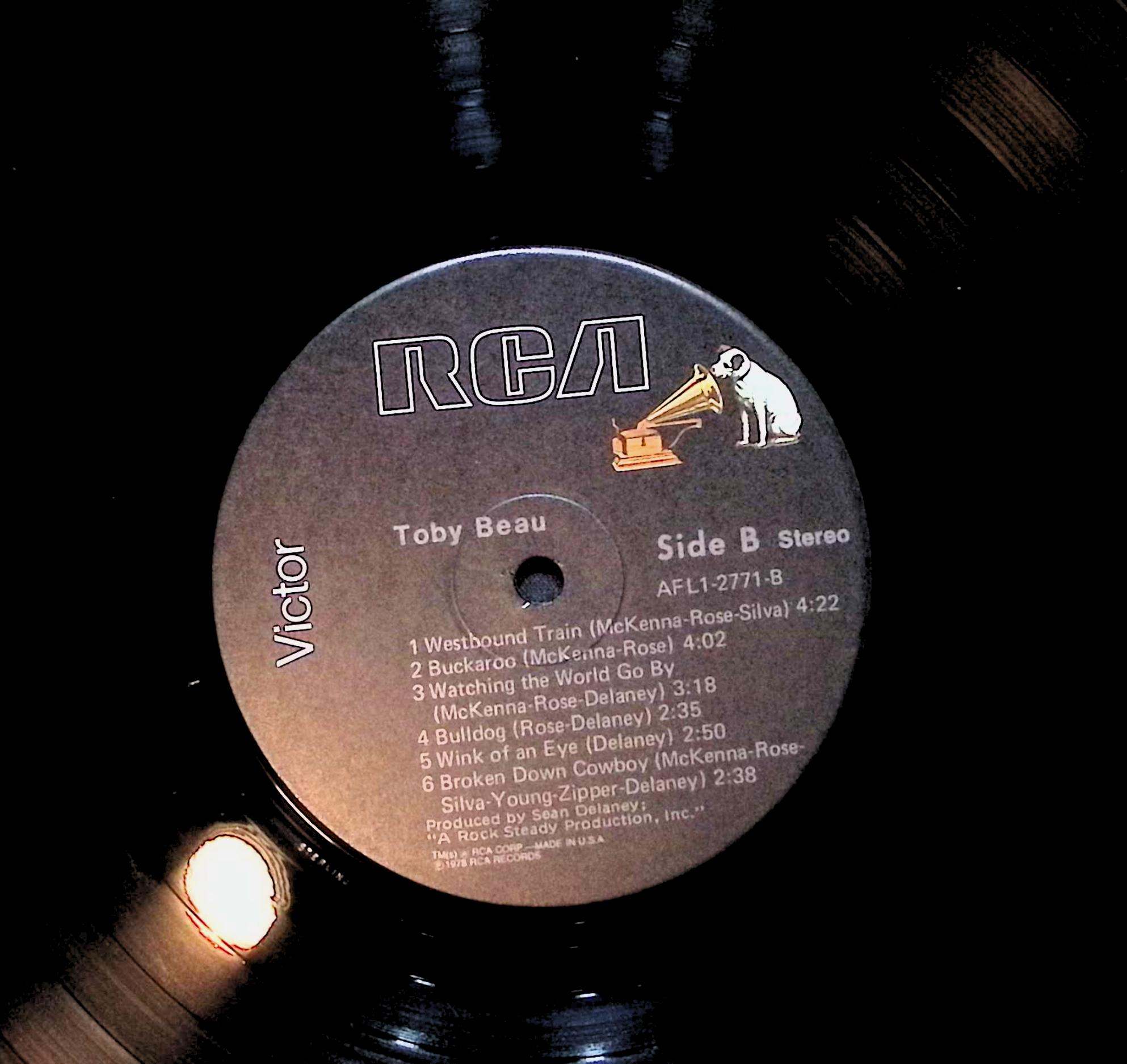 Toby Beau Toby Beau 12" LP 1978 AFL1-2771 Rock — image 4