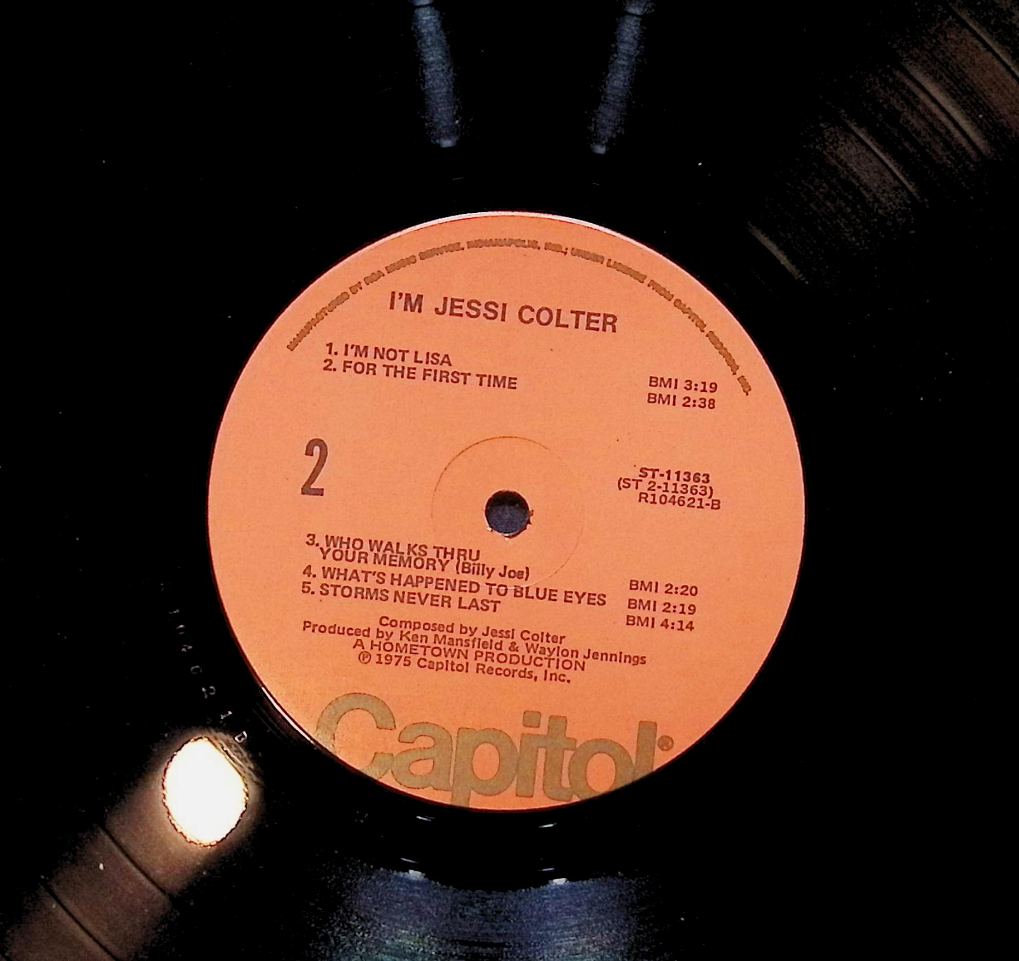 Jessi Colter I'm Jessi Colter 12" LP 1975 ST-11363 Rock — image 4