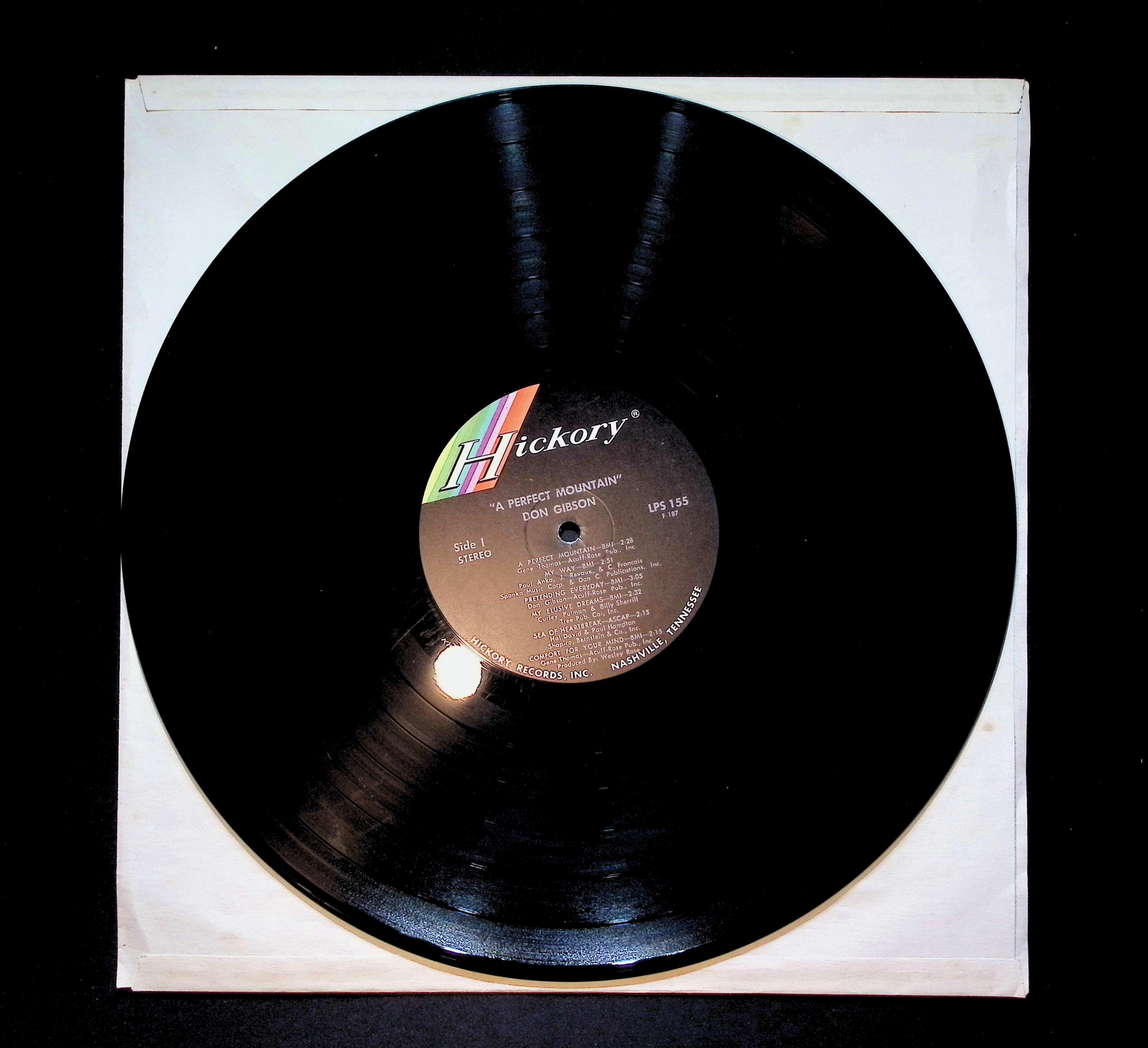 Don Gibson A Perfect Mountain 12" LP 1970 LPS 155 Folk, World, & Country — image 3