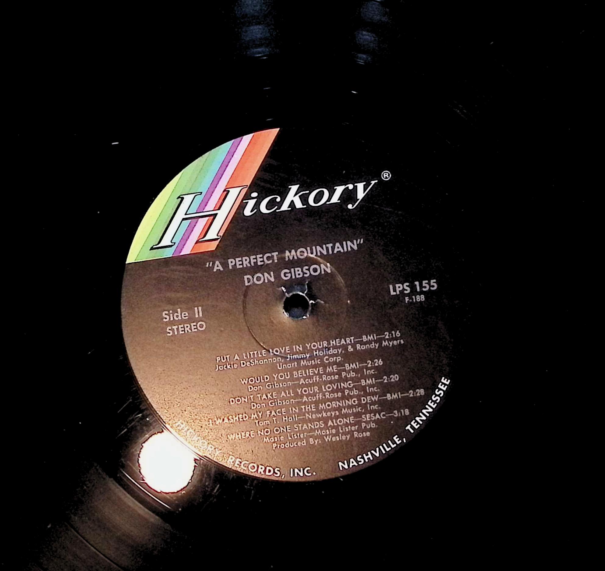 Don Gibson A Perfect Mountain 12" LP 1970 LPS 155 Folk, World, & Country — image 4
