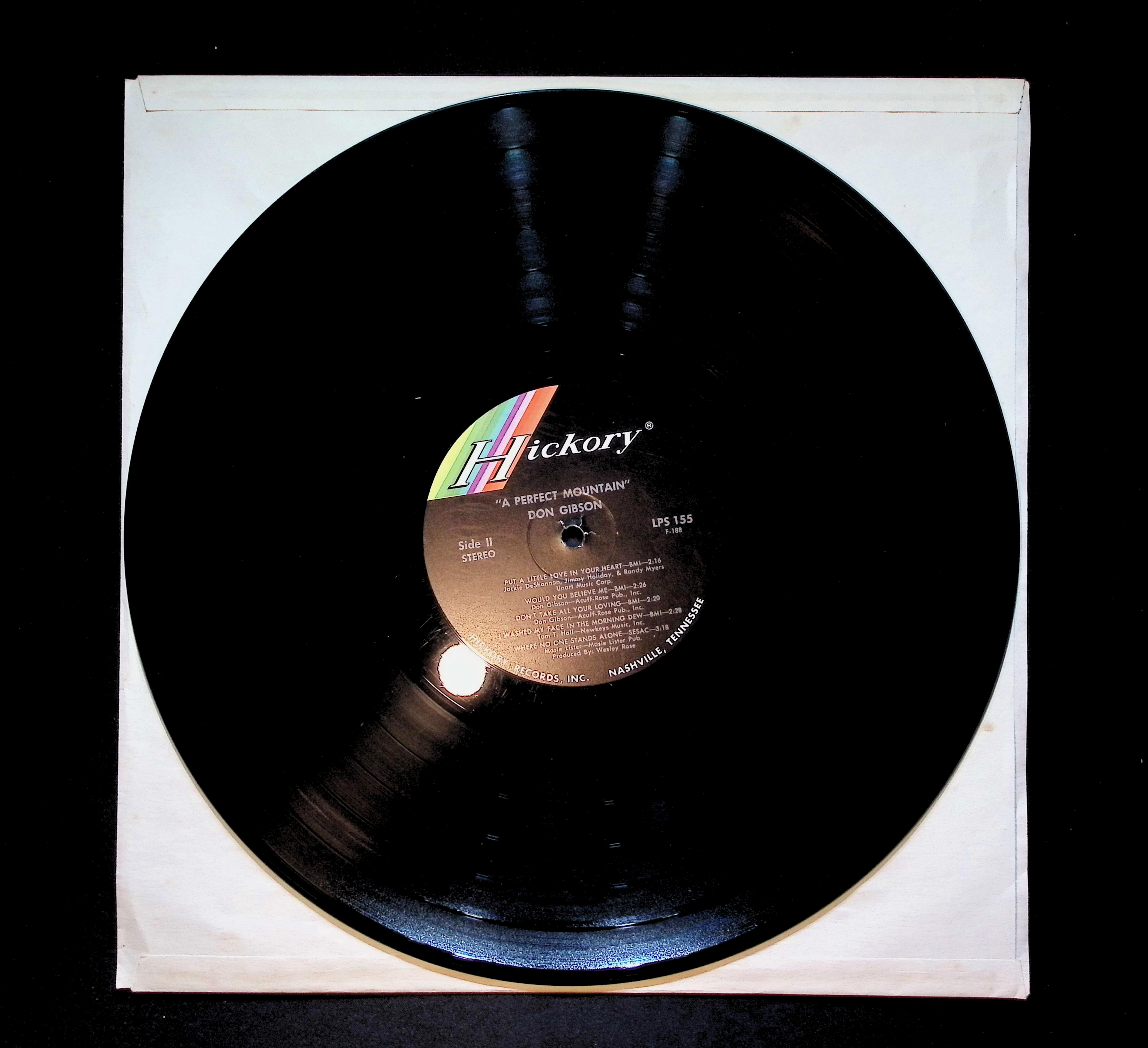 Don Gibson A Perfect Mountain 12" LP 1970 LPS 155 Folk, World, & Country — image 5