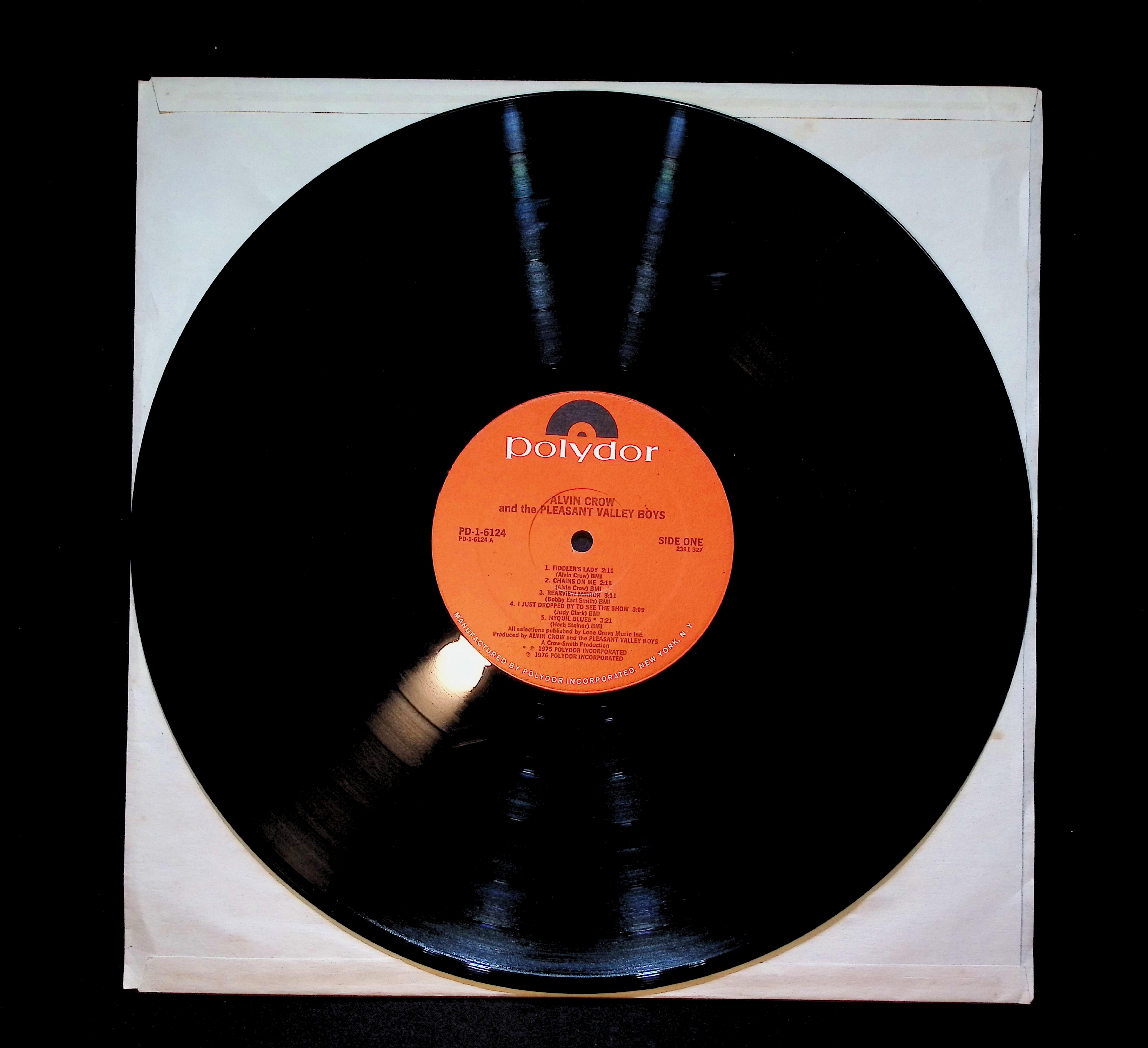 Alvin Crow And The Pleasant Valley Boys Alvin Crow And The Pleasant Valley Boys 12" LP 1976 PD-1 6124 Rock — image 3