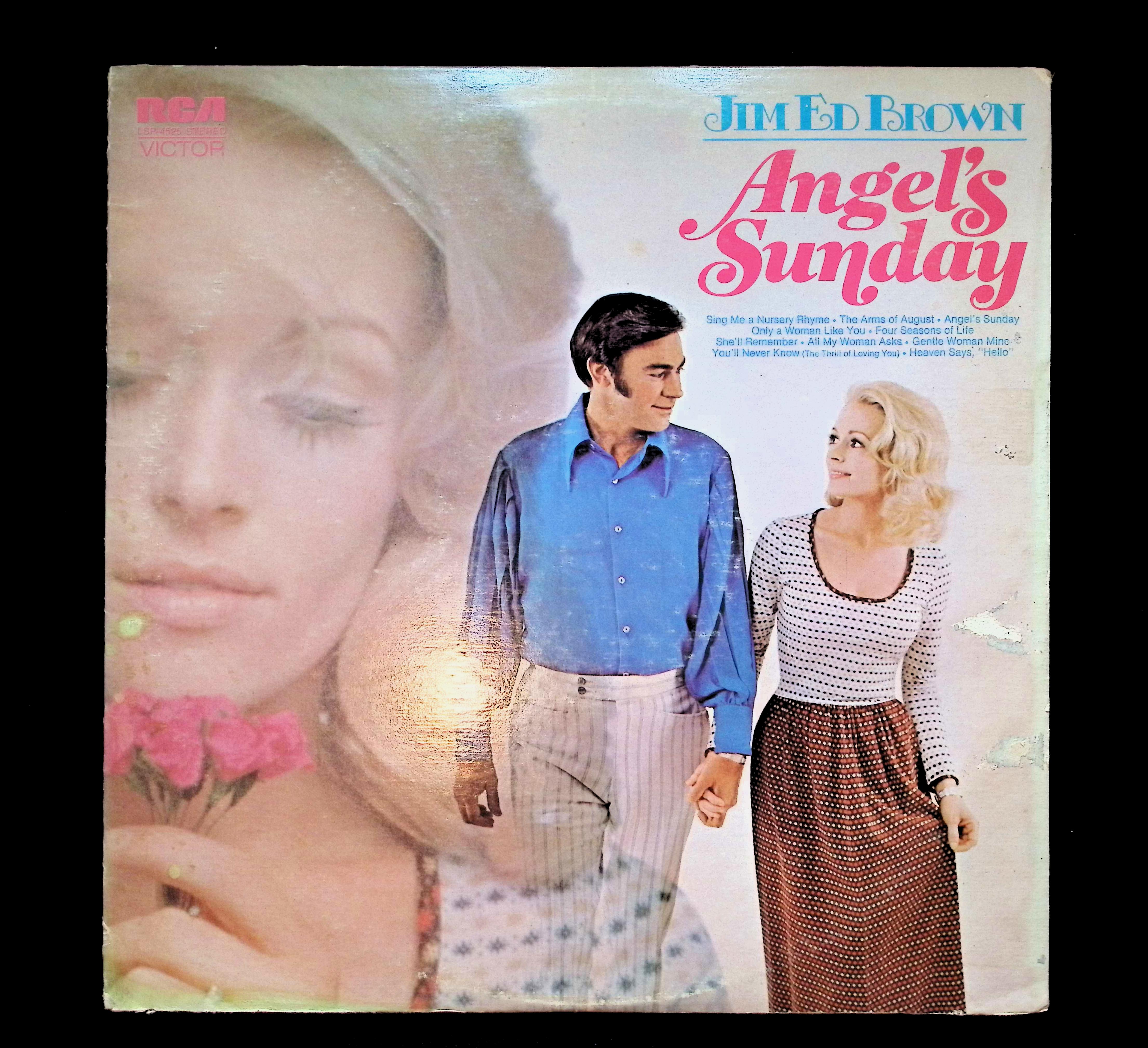 Jim Ed Brown Angel's Sunday 12" LP 1971 LSP-4525 Folk, World, & Country