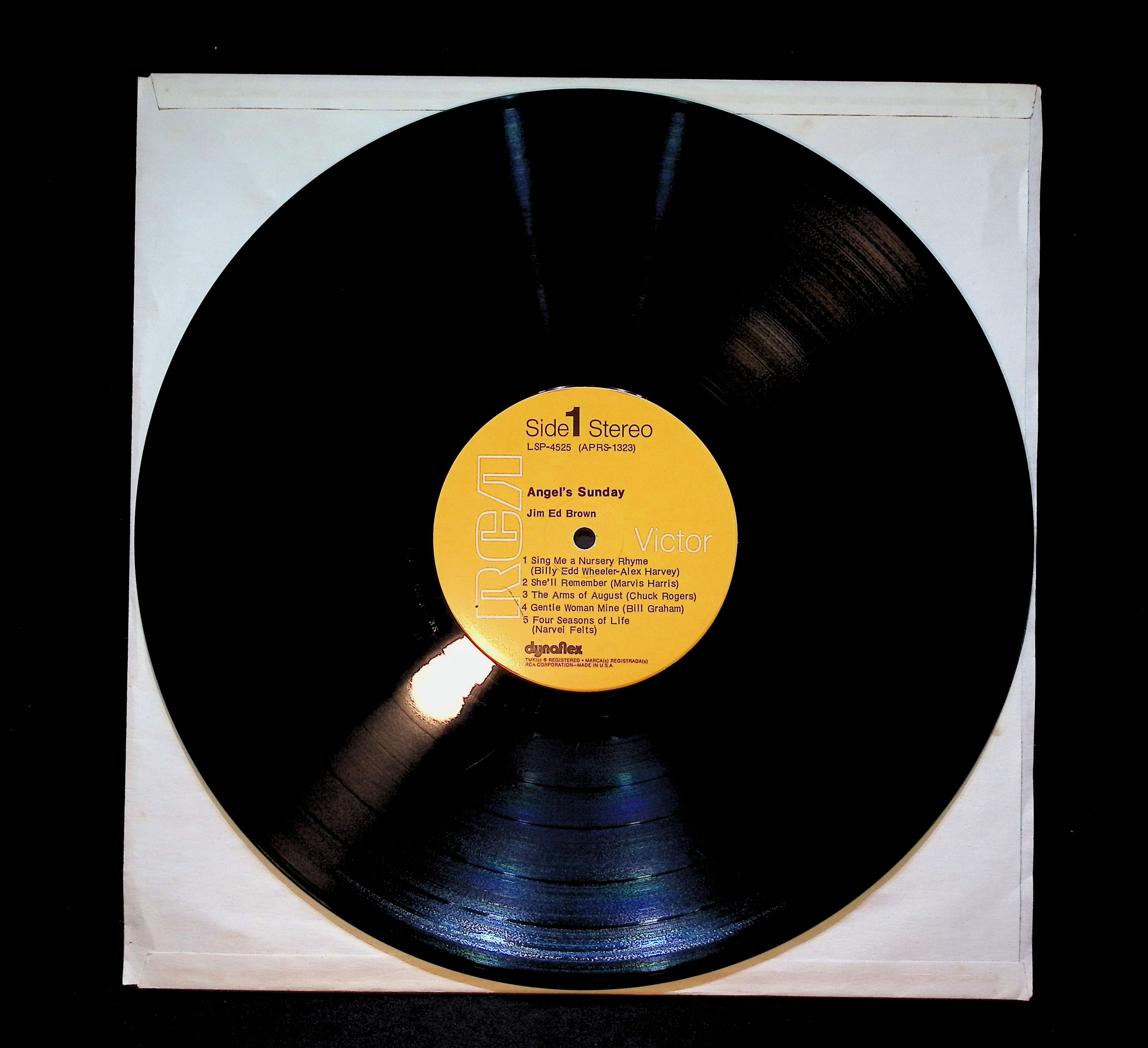 Jim Ed Brown Angel's Sunday 12" LP 1971 LSP-4525 Folk, World, & Country — image 3