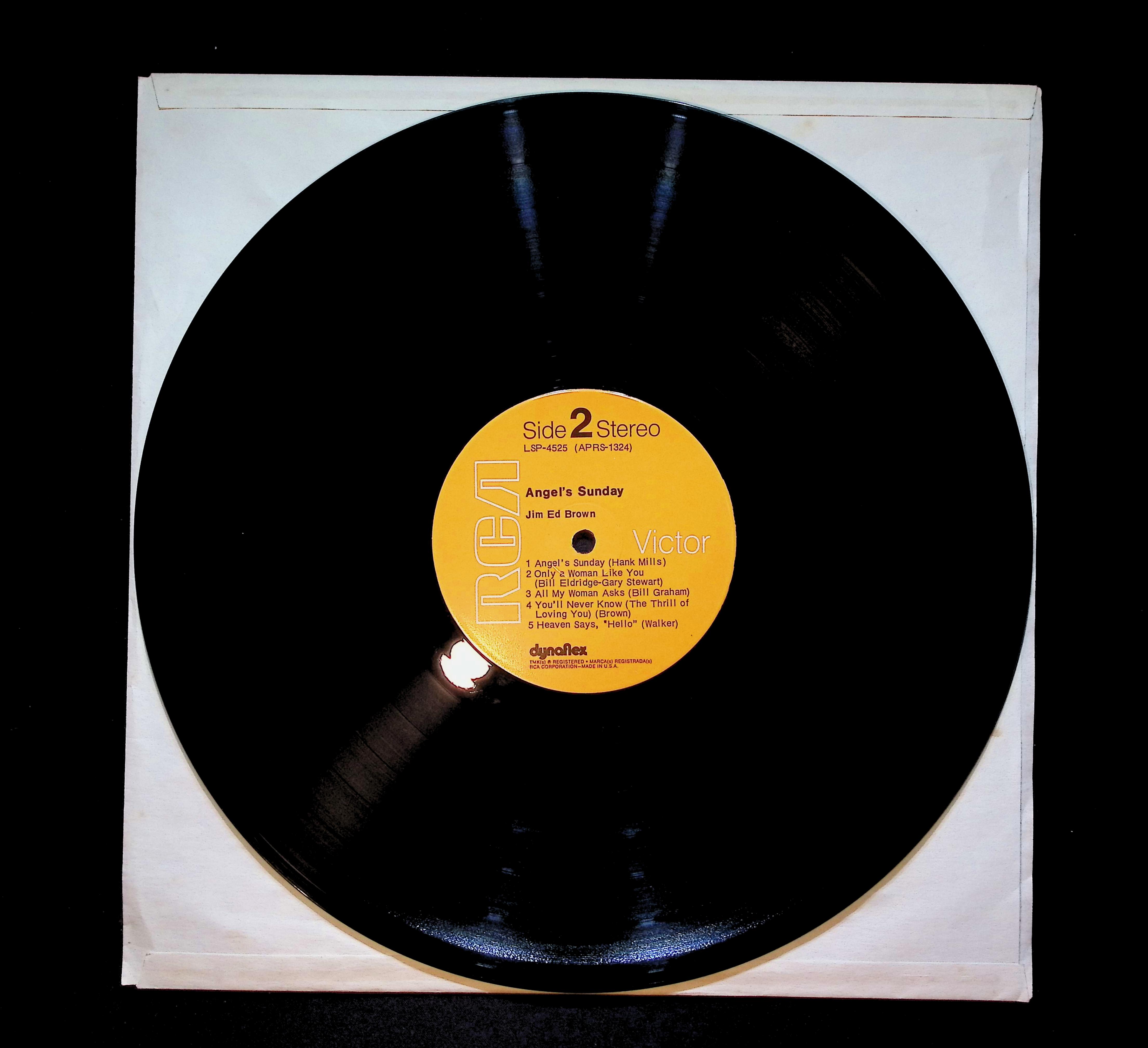 Jim Ed Brown Angel's Sunday 12" LP 1971 LSP-4525 Folk, World, & Country — image 5