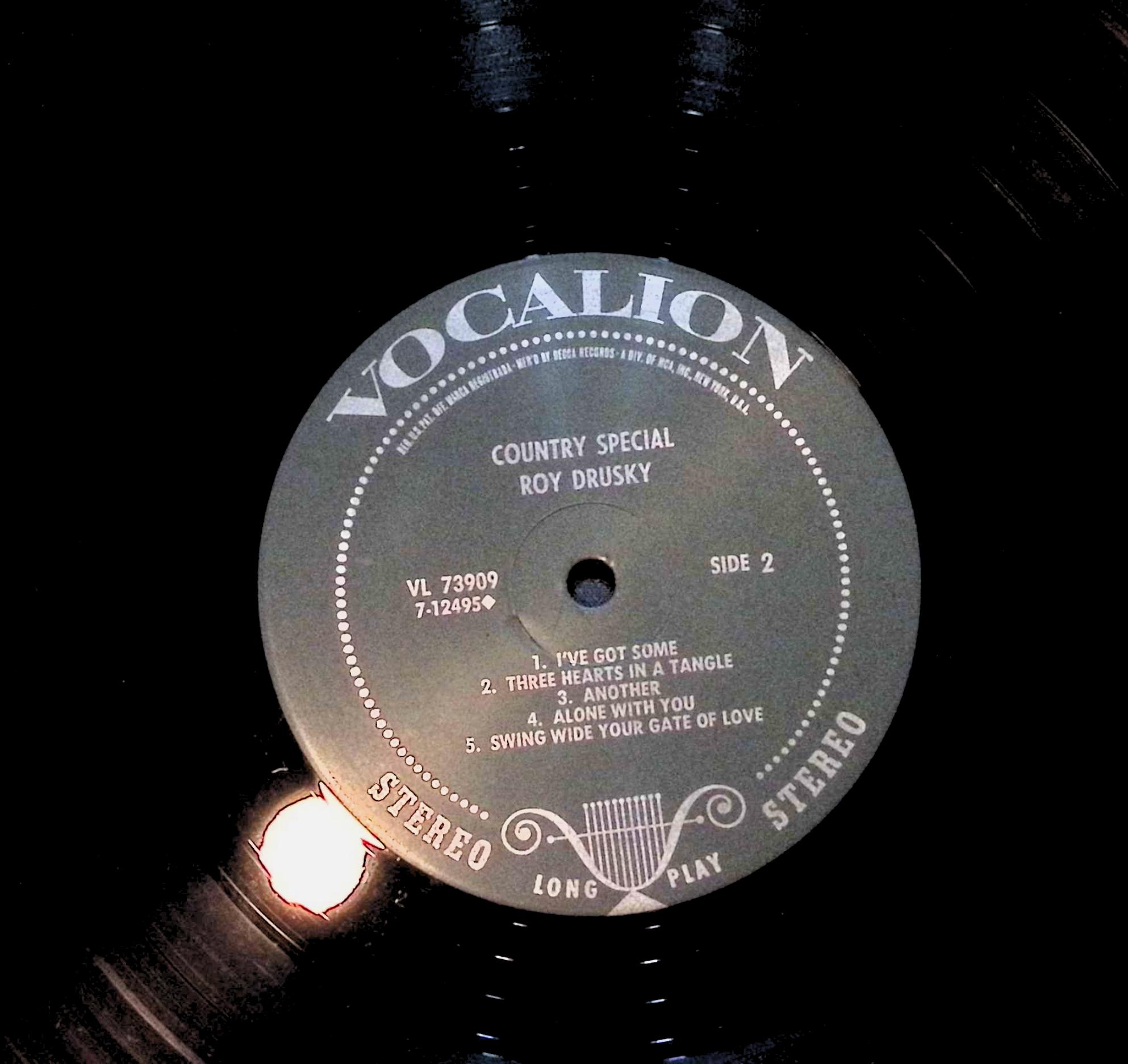 Roy Drusky Country Special 12" LP 1970 VL 73909 Folk, World, & Country — image 4