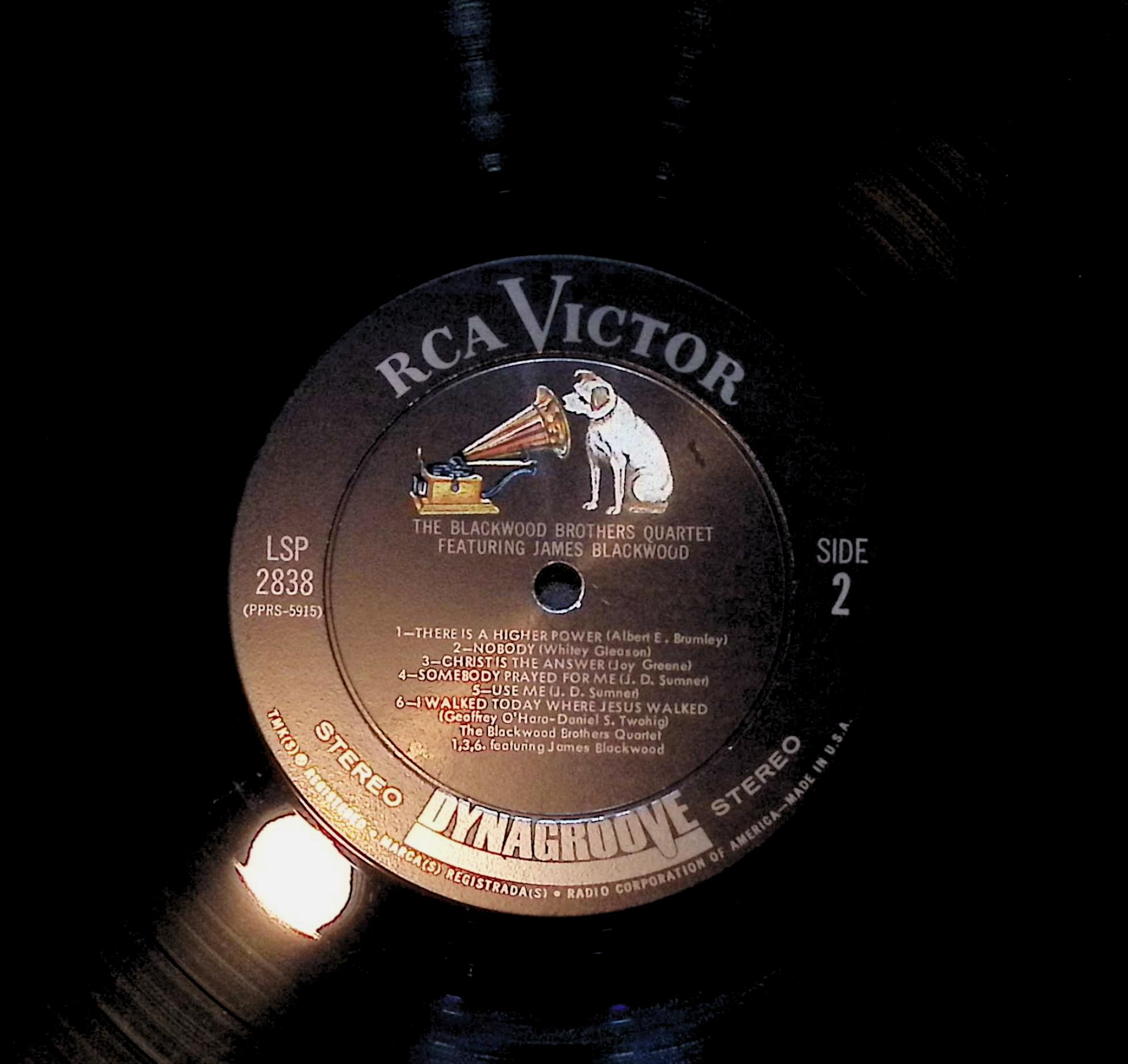 The Blackwood Brothers Quartet Featuring James Blackwood 12" LP 1964 LSP-2838 Folk, World, & Country — image 4