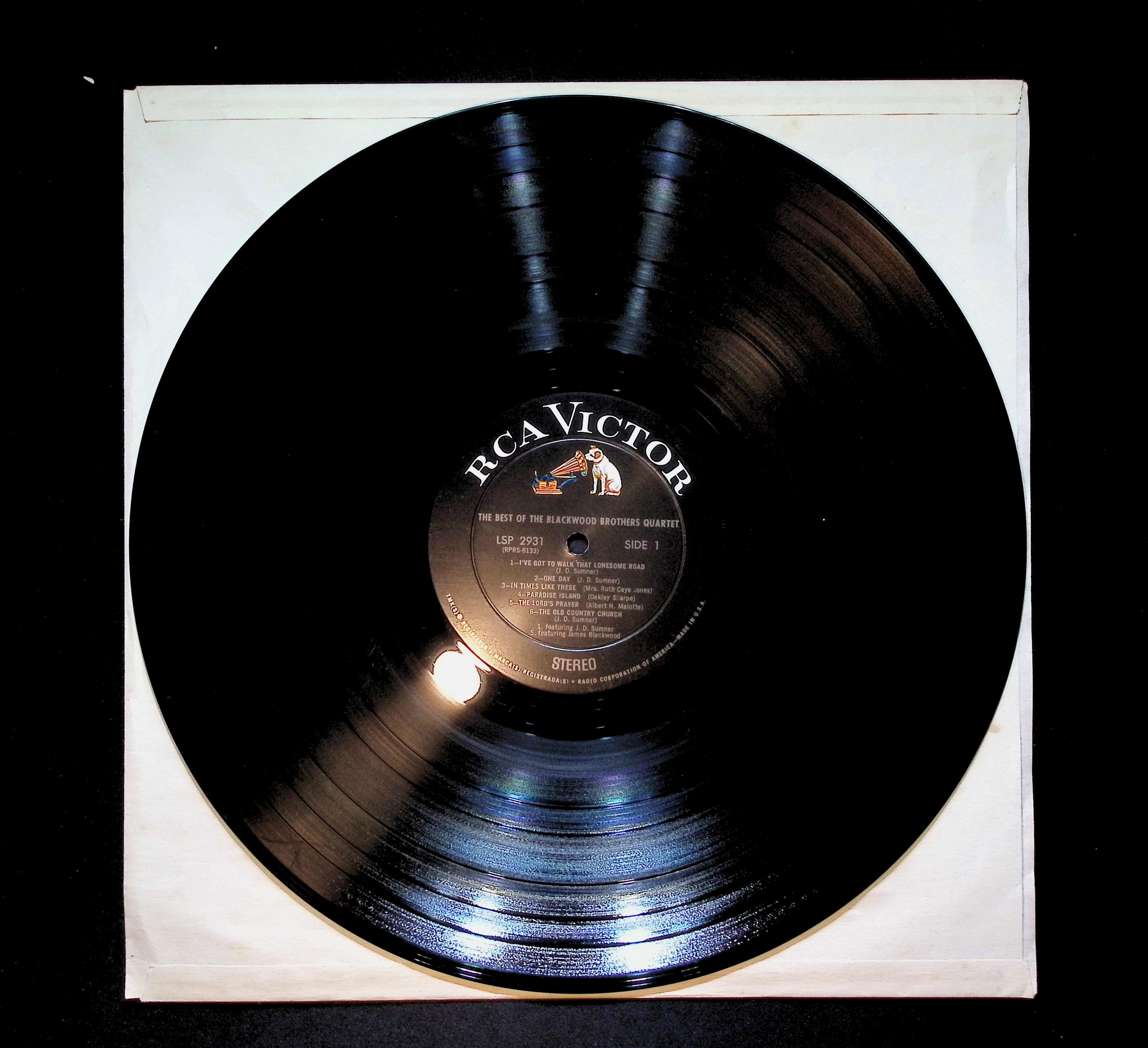 The Blackwood Brothers Quartet The Best Of The Blackwood Brothers Quartet 12" LP 0 RCA Victor — image 3