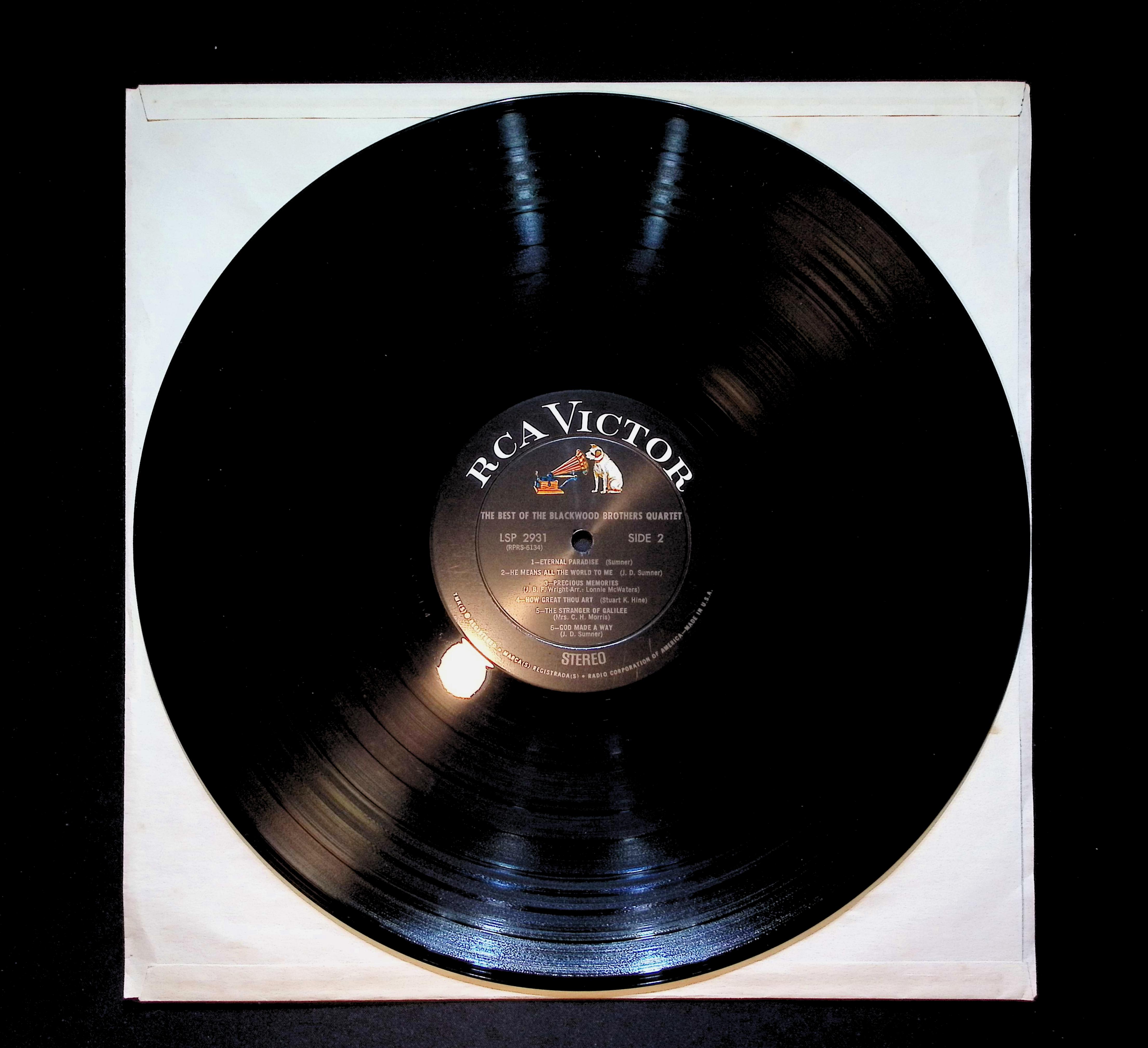 The Blackwood Brothers Quartet The Best Of The Blackwood Brothers Quartet 12" LP 0 RCA Victor — image 5