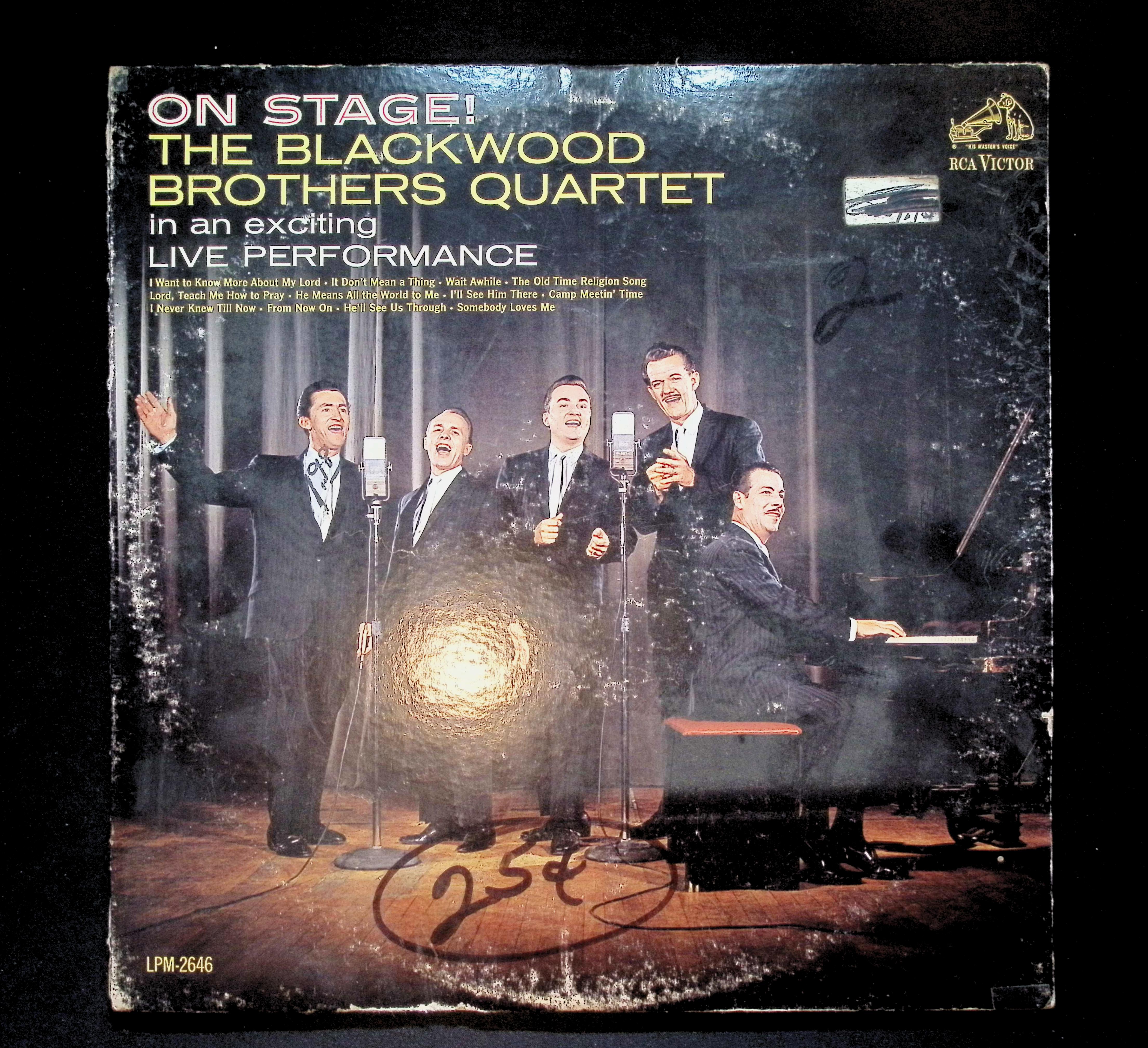 The Blackwood Brothers Quartet On Stage! 12" LP 1963 LPM-2646 Folk, World, & Country