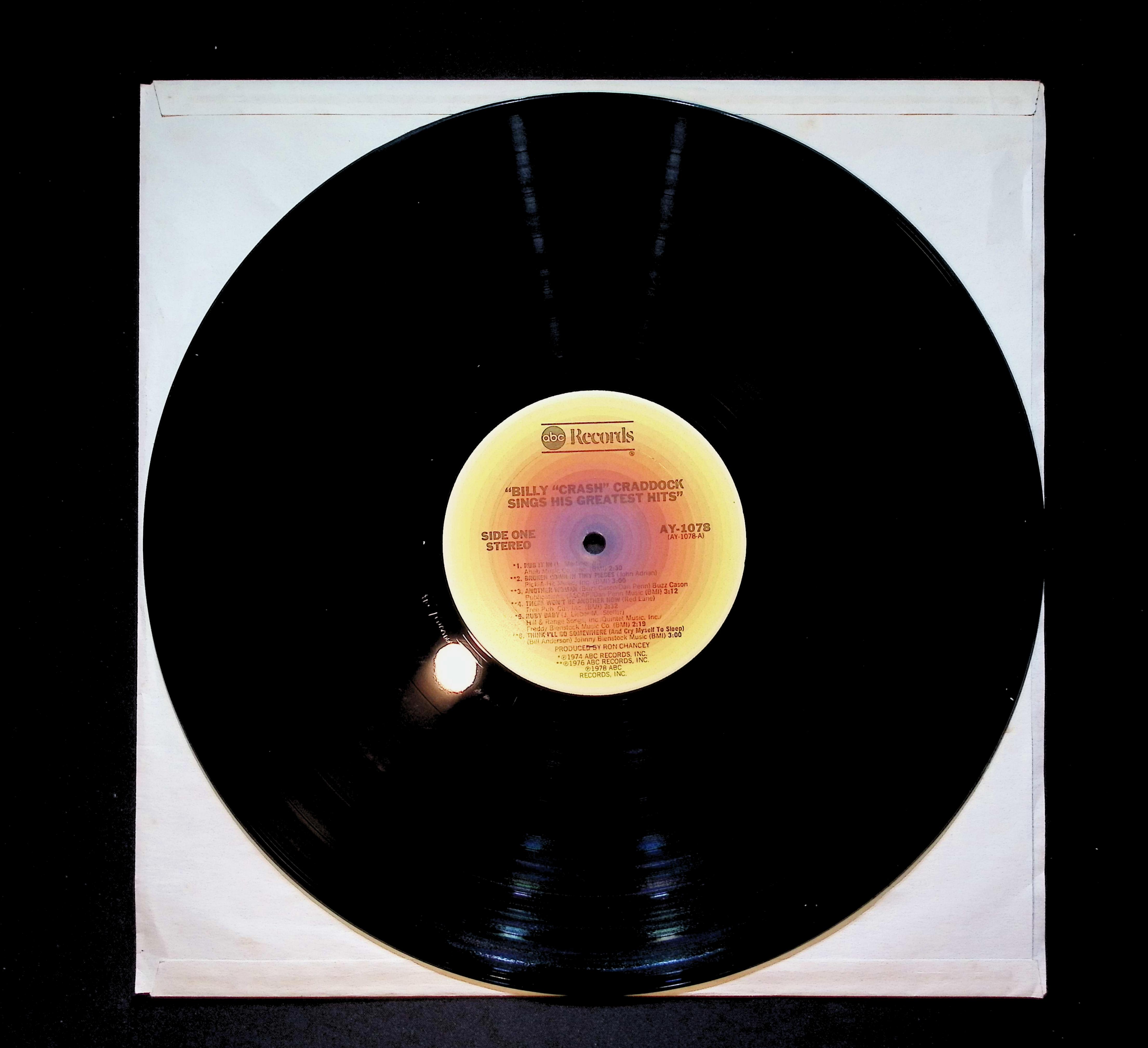Billy 'Crash' Craddock Sings His Greatest Hits 12" LP 1978 AY-1078 Rock — image 5