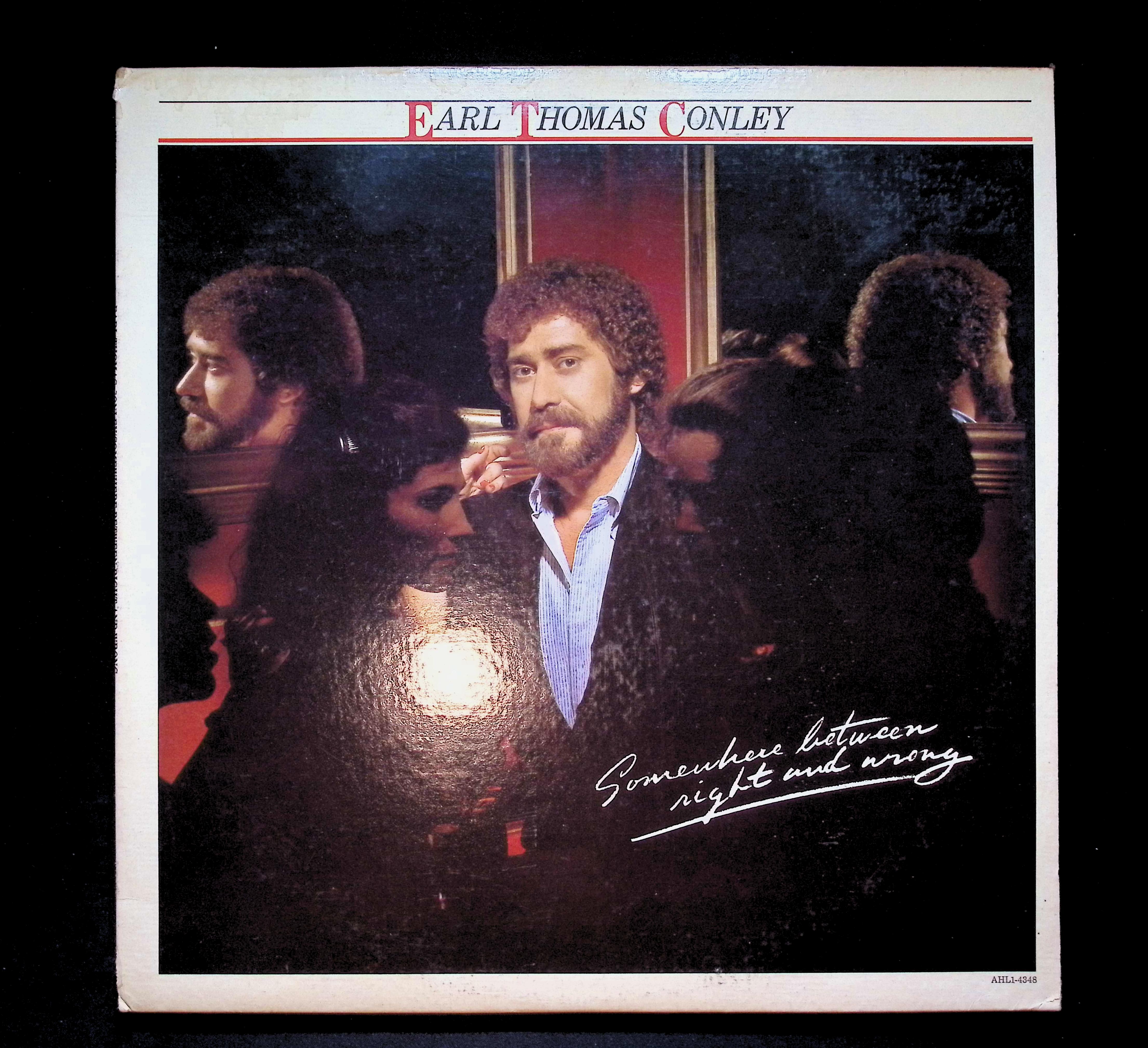Earl Thomas Conley Somewhere Between RIght And Wrong 12" LP 1982 AHL1-4348 Folk, World, & Country