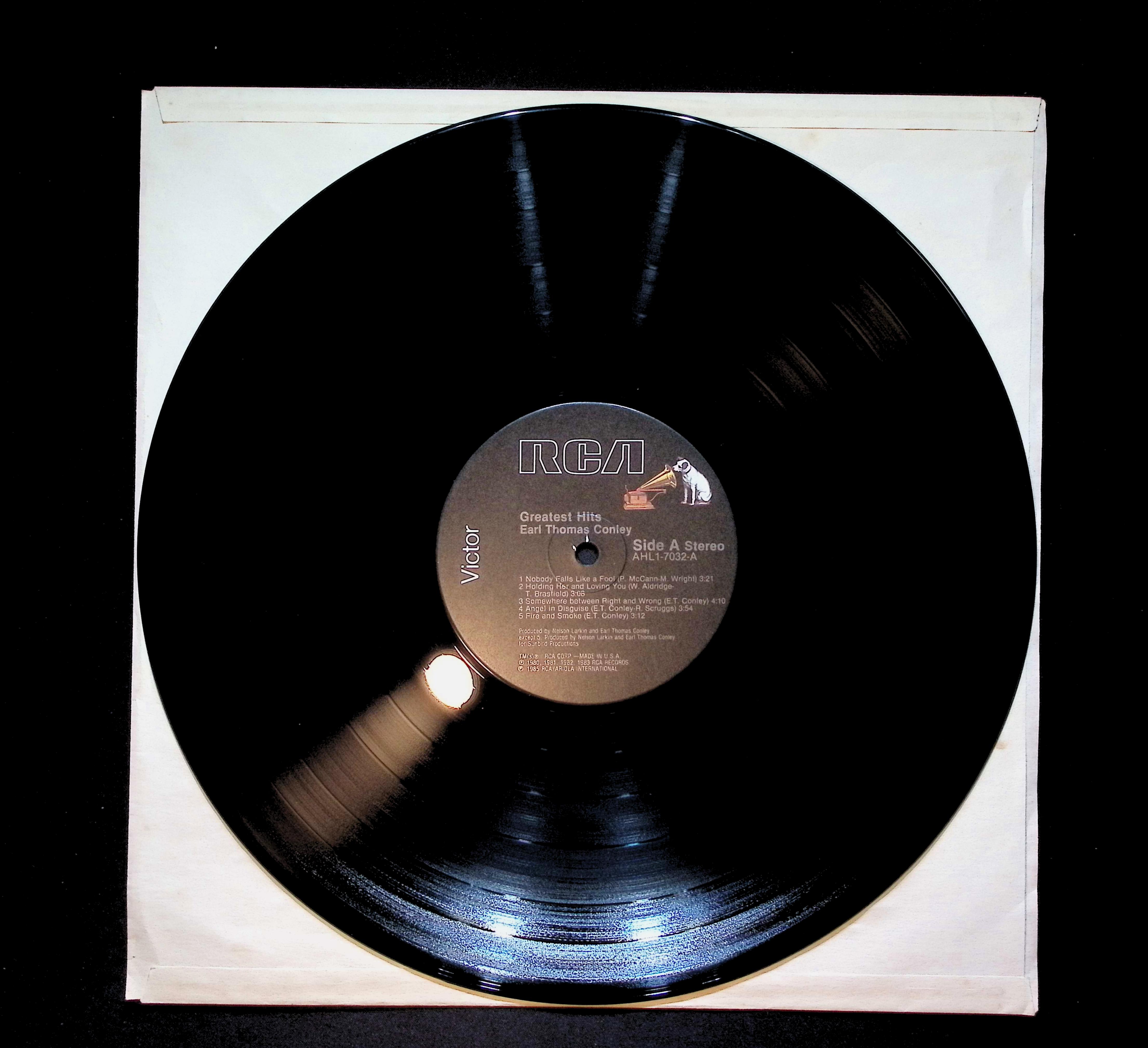 Earl Thomas Conley Greatest Hits 12" LP 1985 AHL1-7032 Folk, World, & Country — image 3