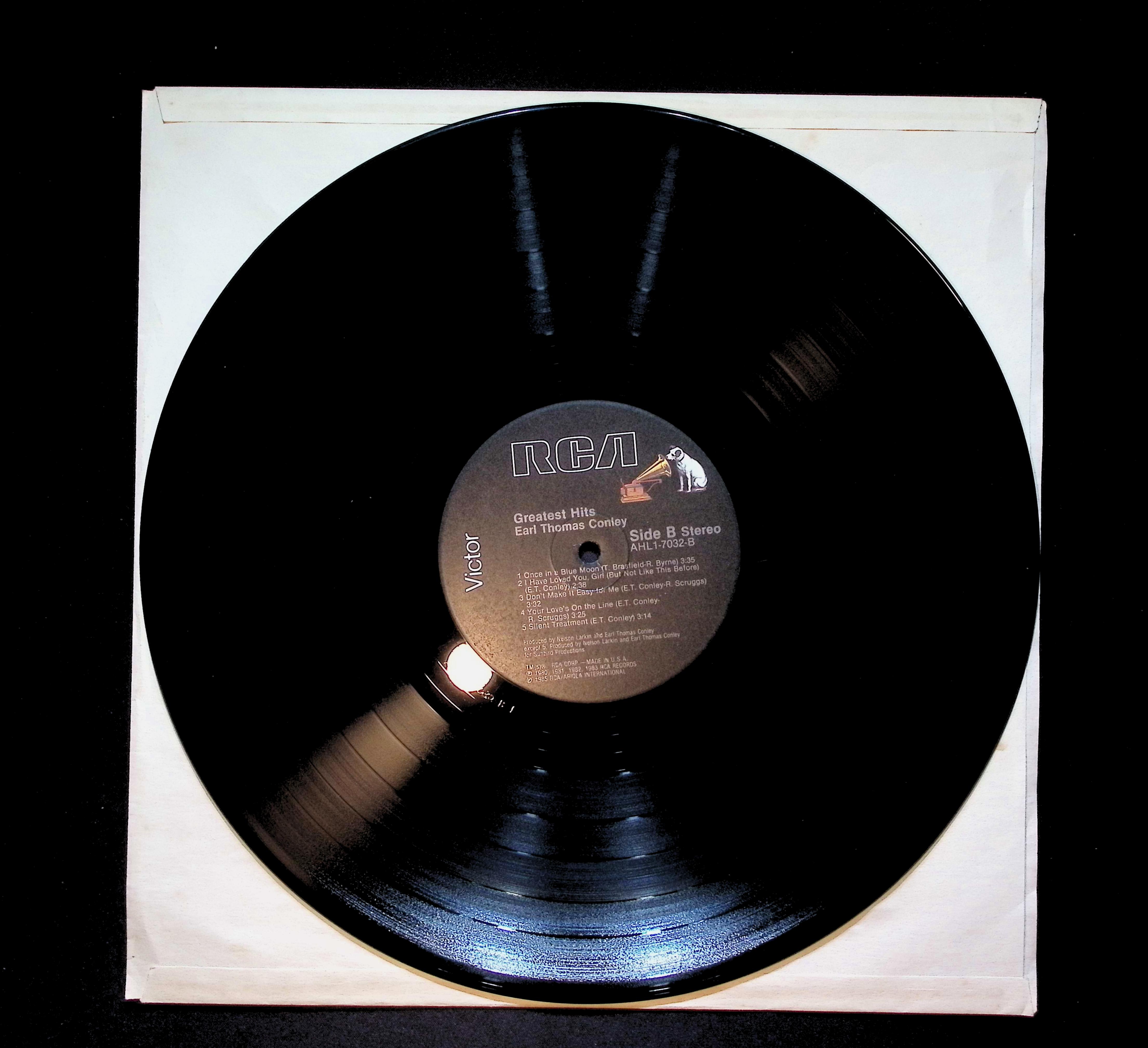 Earl Thomas Conley Greatest Hits 12" LP 1985 AHL1-7032 Folk, World, & Country — image 5