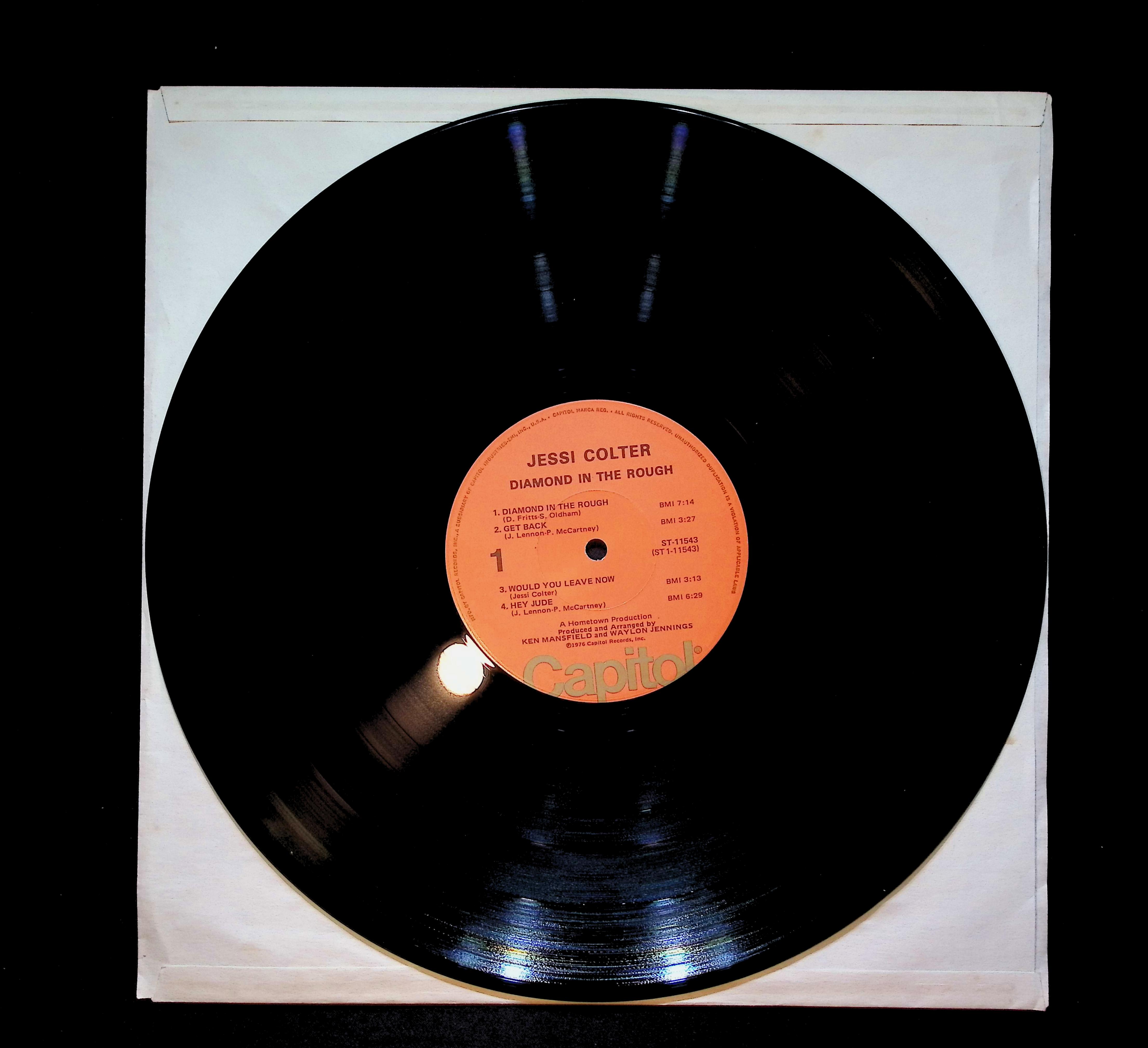Jessi Colter Diamond In The Rough 12" LP 1976 ST-11543 Folk, World, & Country — image 5