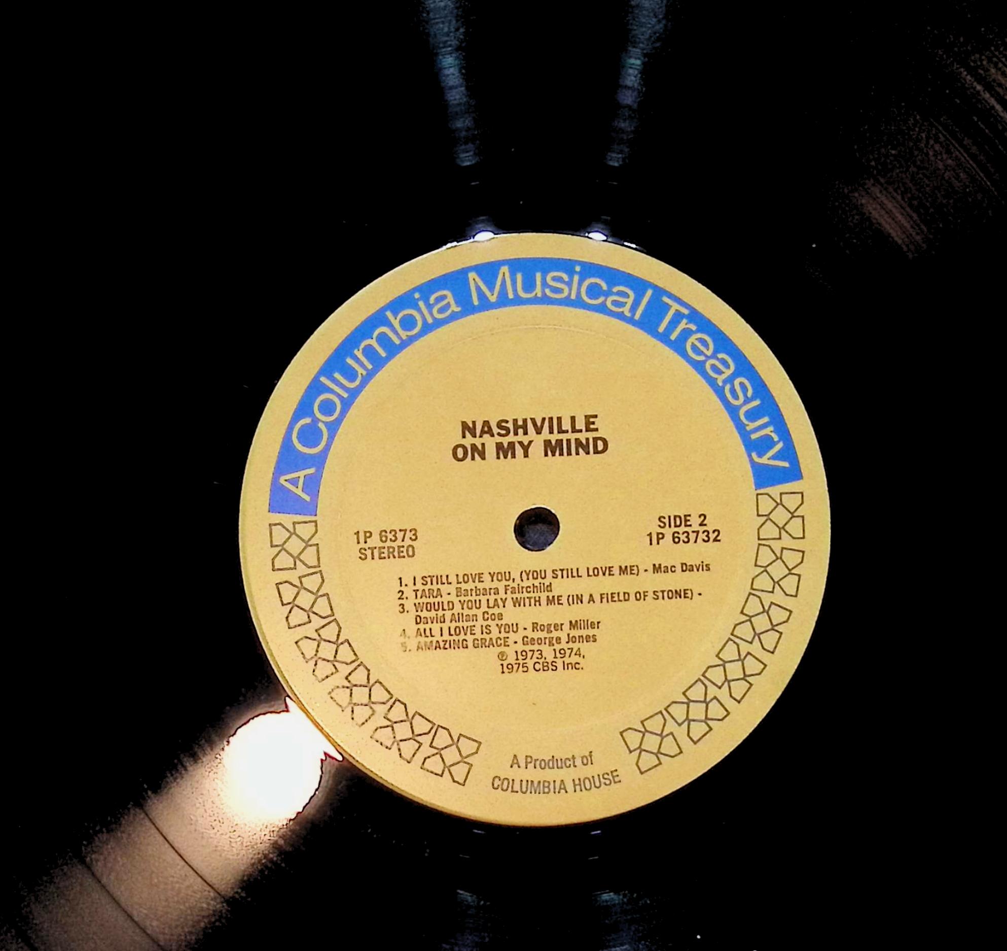 Various Nashville On My Mind 12" LP 1975 1P 6373 Folk, World, & Country — image 2