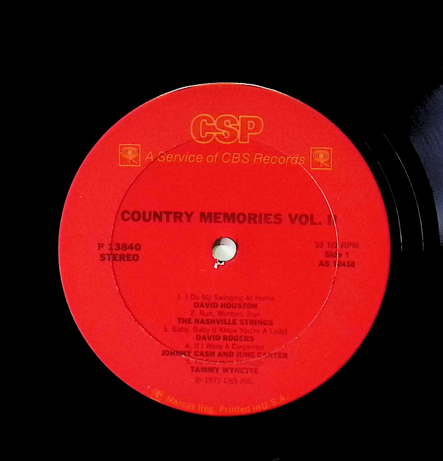Various Country Memories (Volume Two) 12" LP 1977 P 13840 Folk, World, & Country — image 4