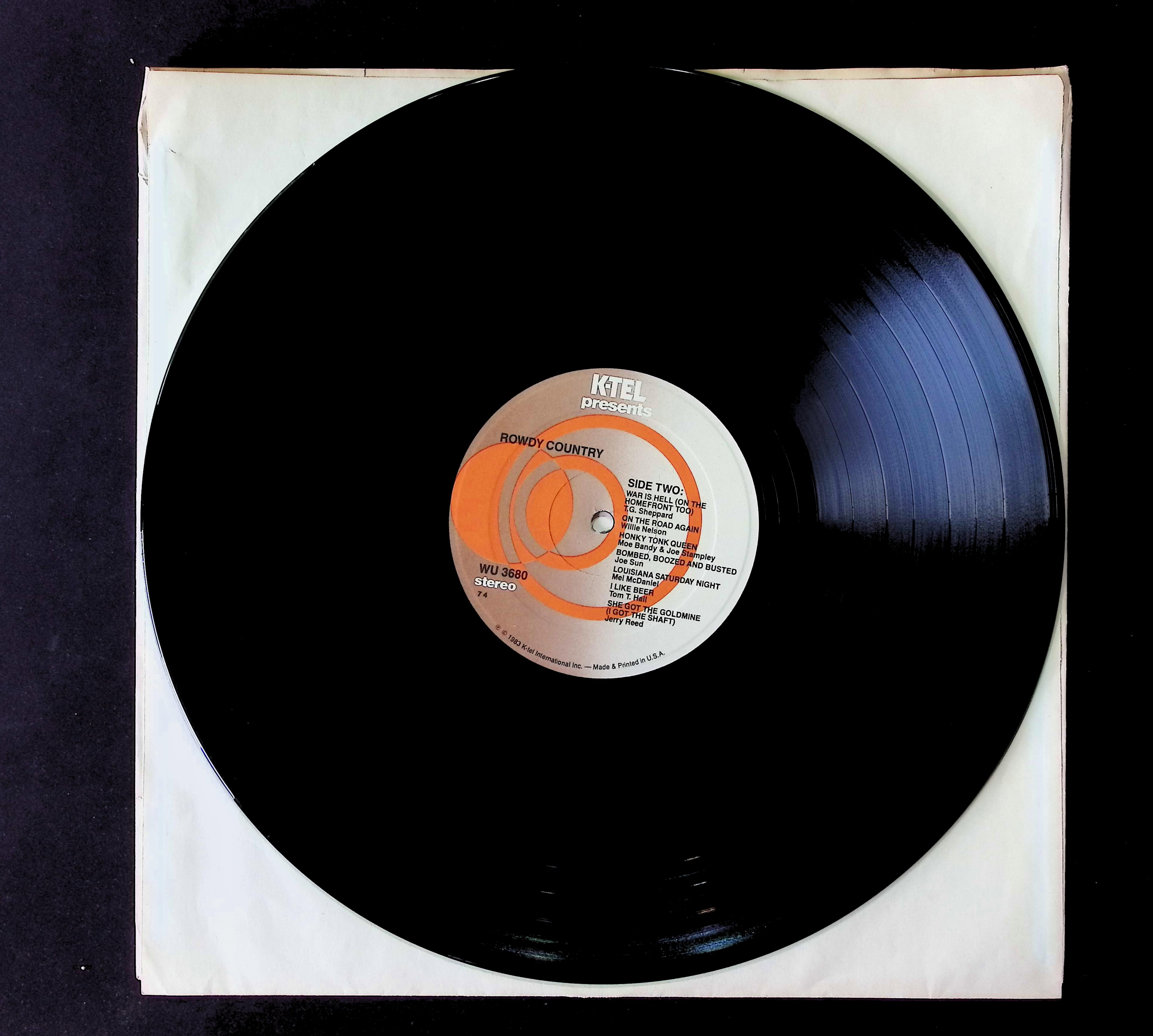 Various Rowdy Country 12" LP 1983 WU 3680 Folk, World, & Country — image 3